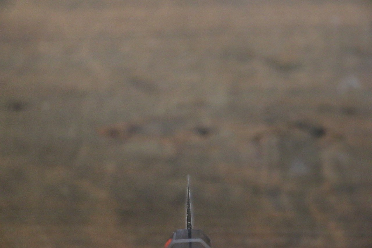 Shigeki Tanaka Habakiri SG2 Damascus Petty-Utility  150mm Ebony Wood Handle - Japanny - Best Japanese Knife