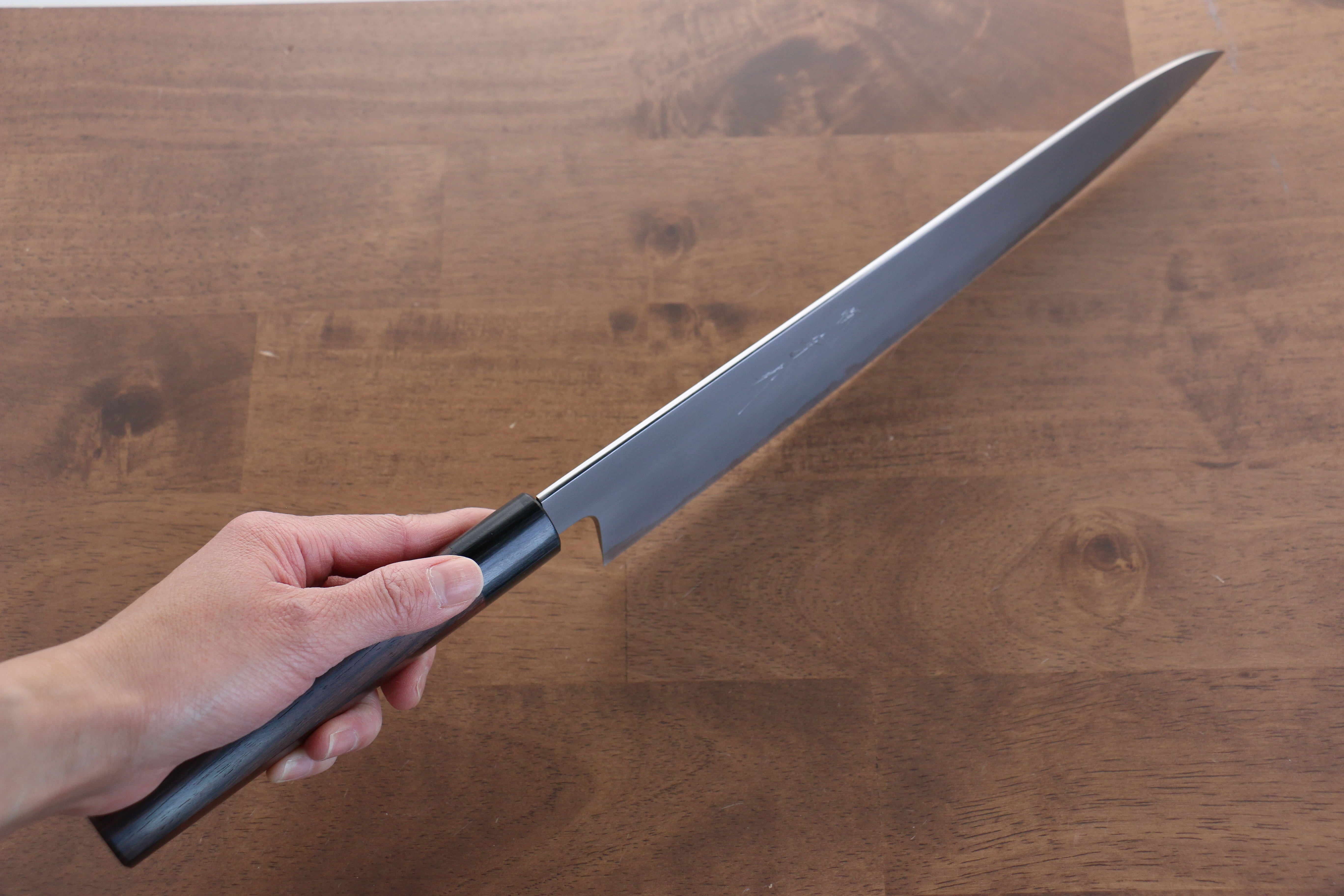 Jikko White Steel No.2 Gyuto  300mm Shitan Handle - Japanny - Best Japanese Knife