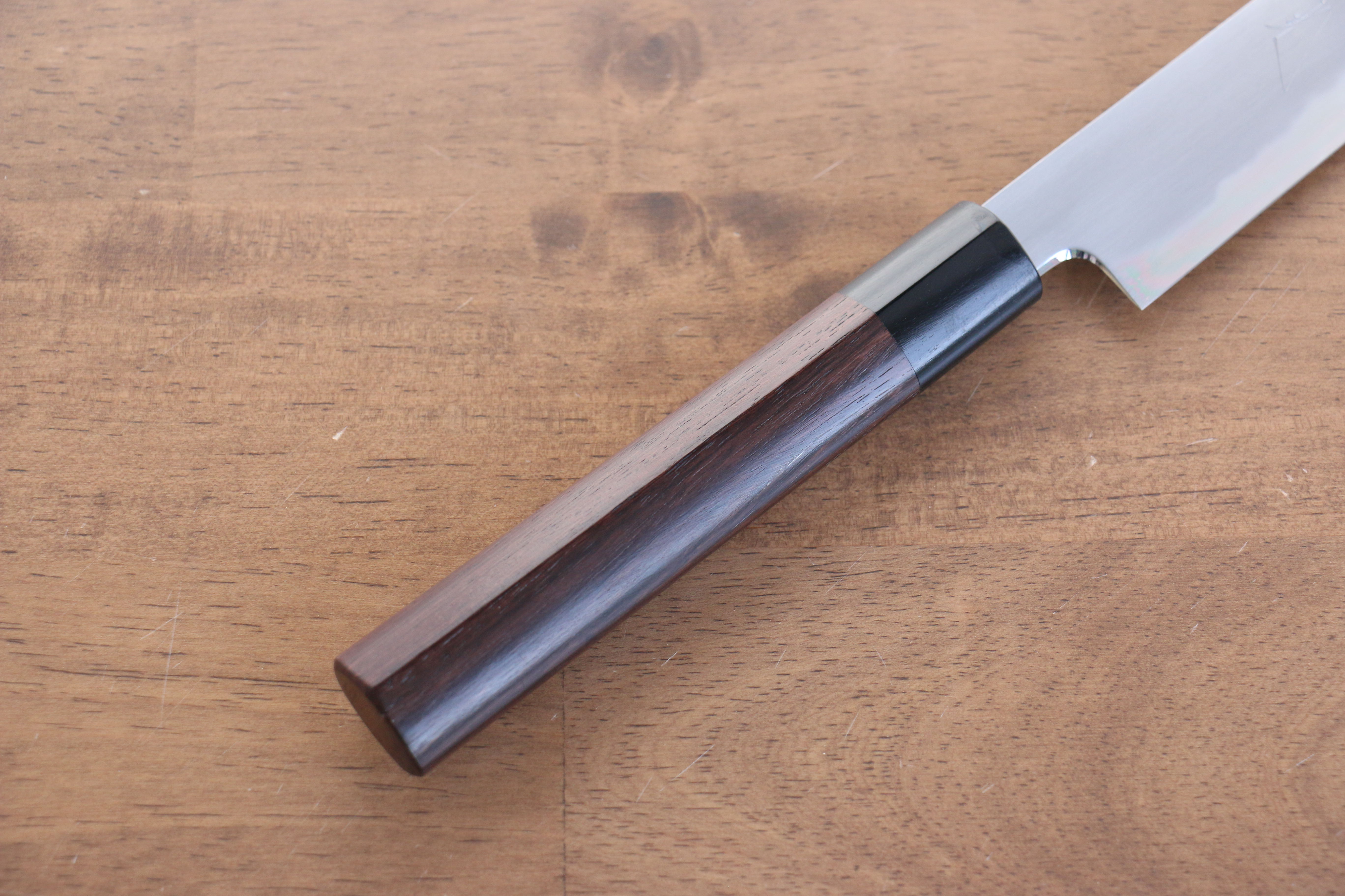 Jikko White Steel No.2 Sujihiki  240mm Shitan Handle - Japanny - Best Japanese Knife