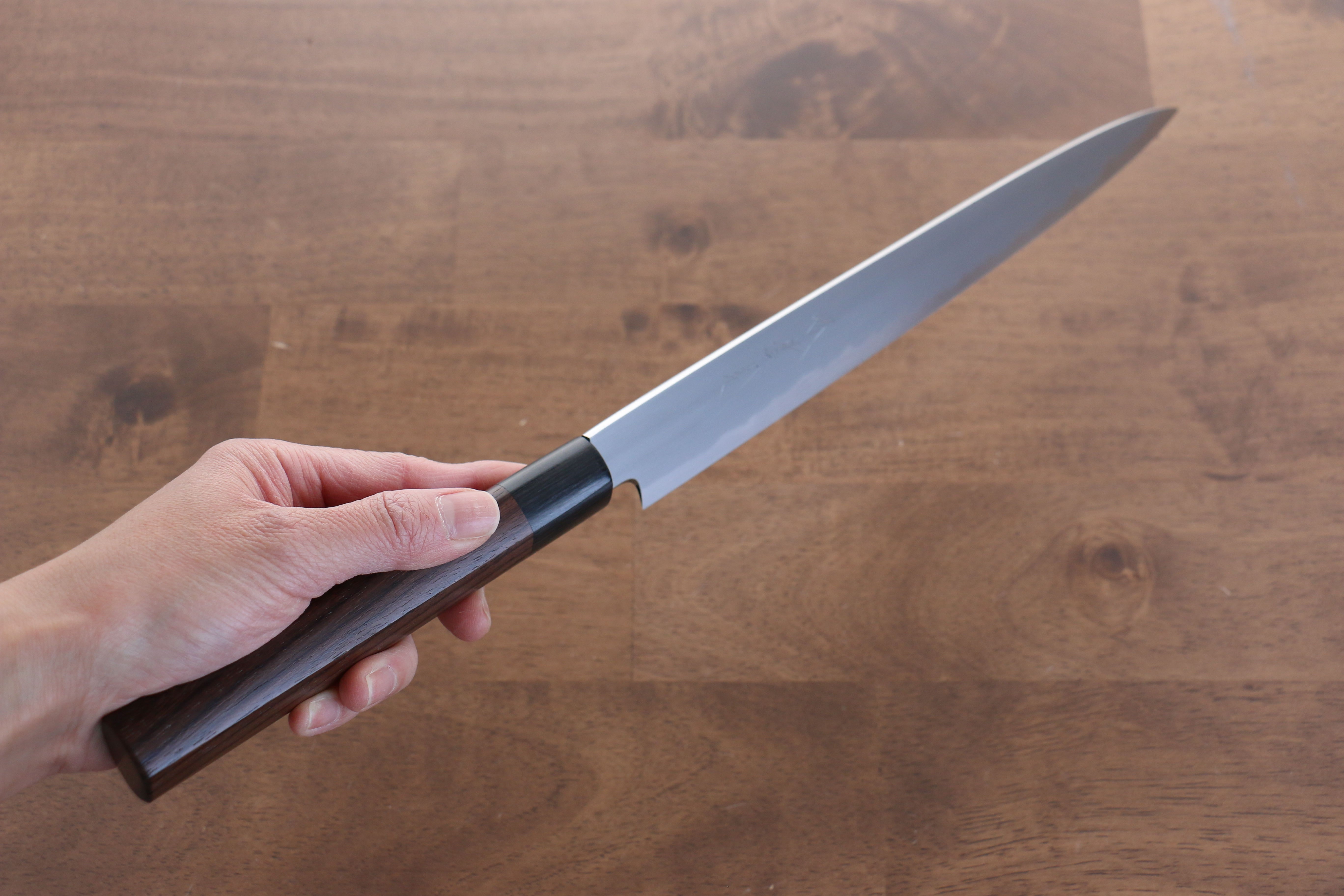 Jikko White Steel No.2 Sujihiki  270mm Shitan Handle - Japanny - Best Japanese Knife