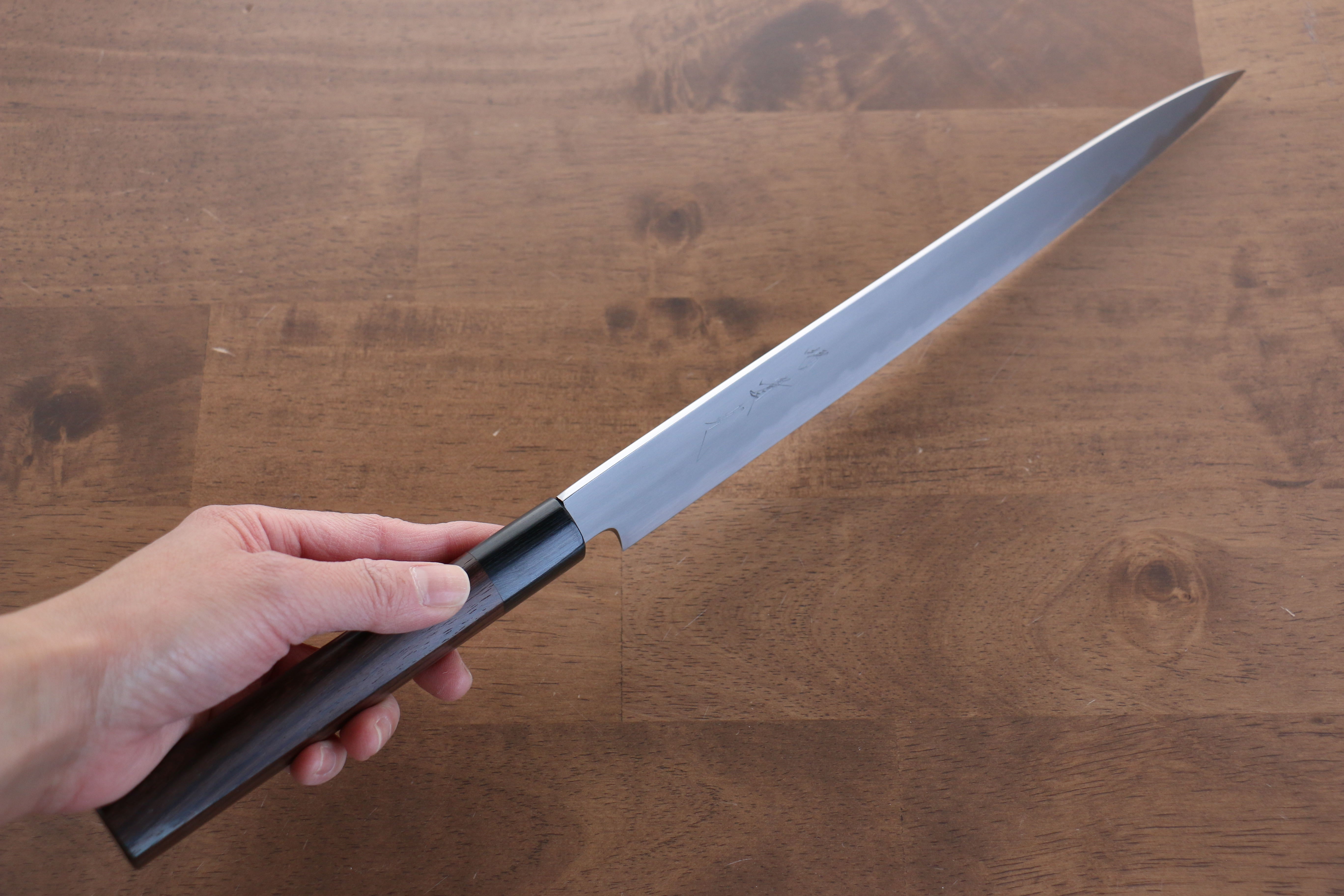 Jikko White Steel No.2 Sujihiki  270mm Shitan Handle - Japanny - Best Japanese Knife