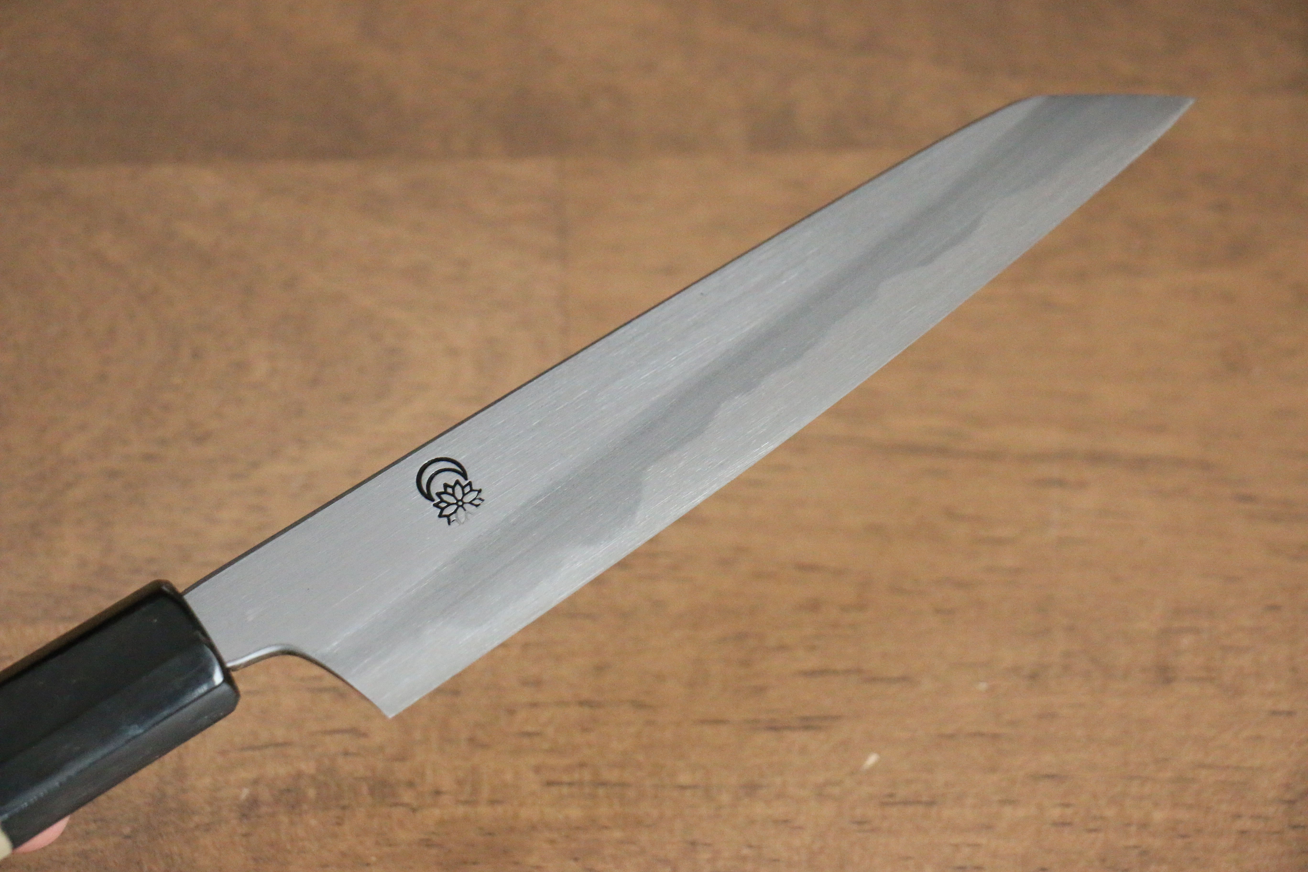 Kikuzuki White Steel No.2 Kasumitogi Kiritsuke Petty-Utility 135mm Magnolia Handle - Japanny - Best Japanese Knife