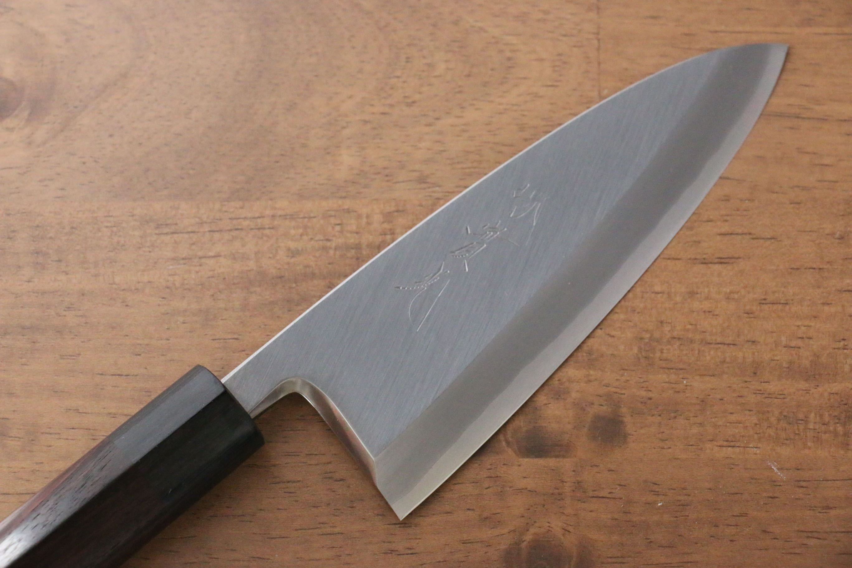 Jikko Silver Steel No.3 Deba  150mm Shitan Handle - Japanny - Best Japanese Knife