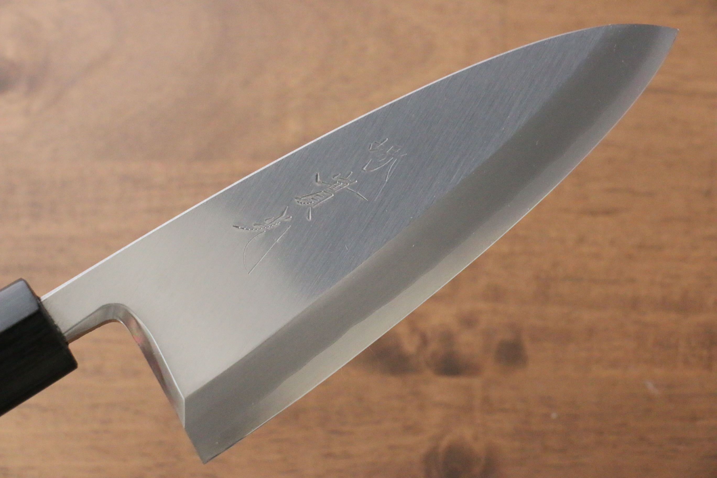 Jikko Silver Steel No.3 Deba  150mm Shitan Handle - Japanny - Best Japanese Knife