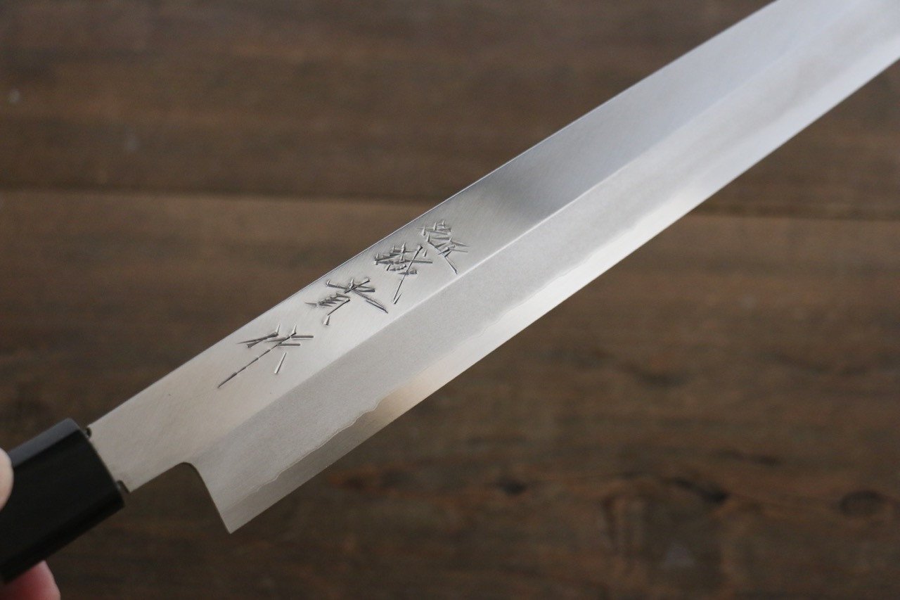 Shigeki Tanaka Silver Steel No.3 Yanagiba 300mm Walnut Handle - Japanny - Best Japanese Knife