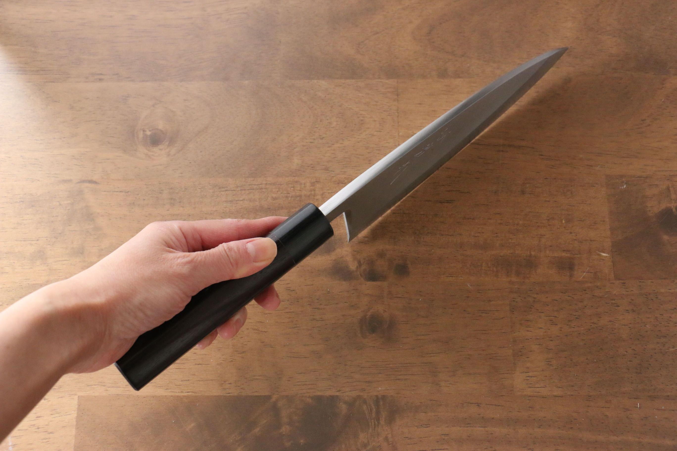 Jikko Silver Steel No.3 Deba  180mm Shitan Handle - Japanny - Best Japanese Knife