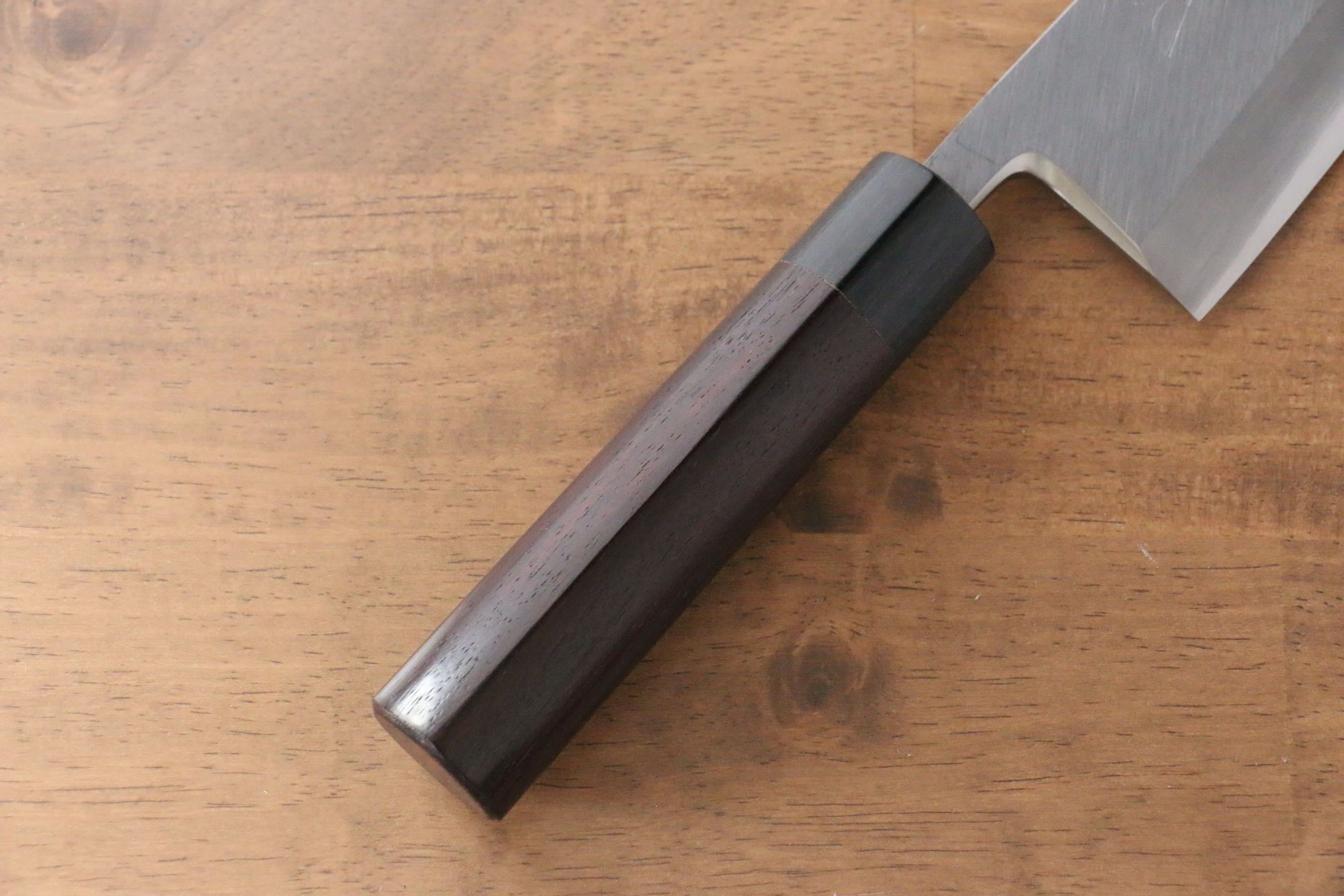 Jikko Silver Steel No.3 Deba  180mm Shitan Handle - Japanny - Best Japanese Knife