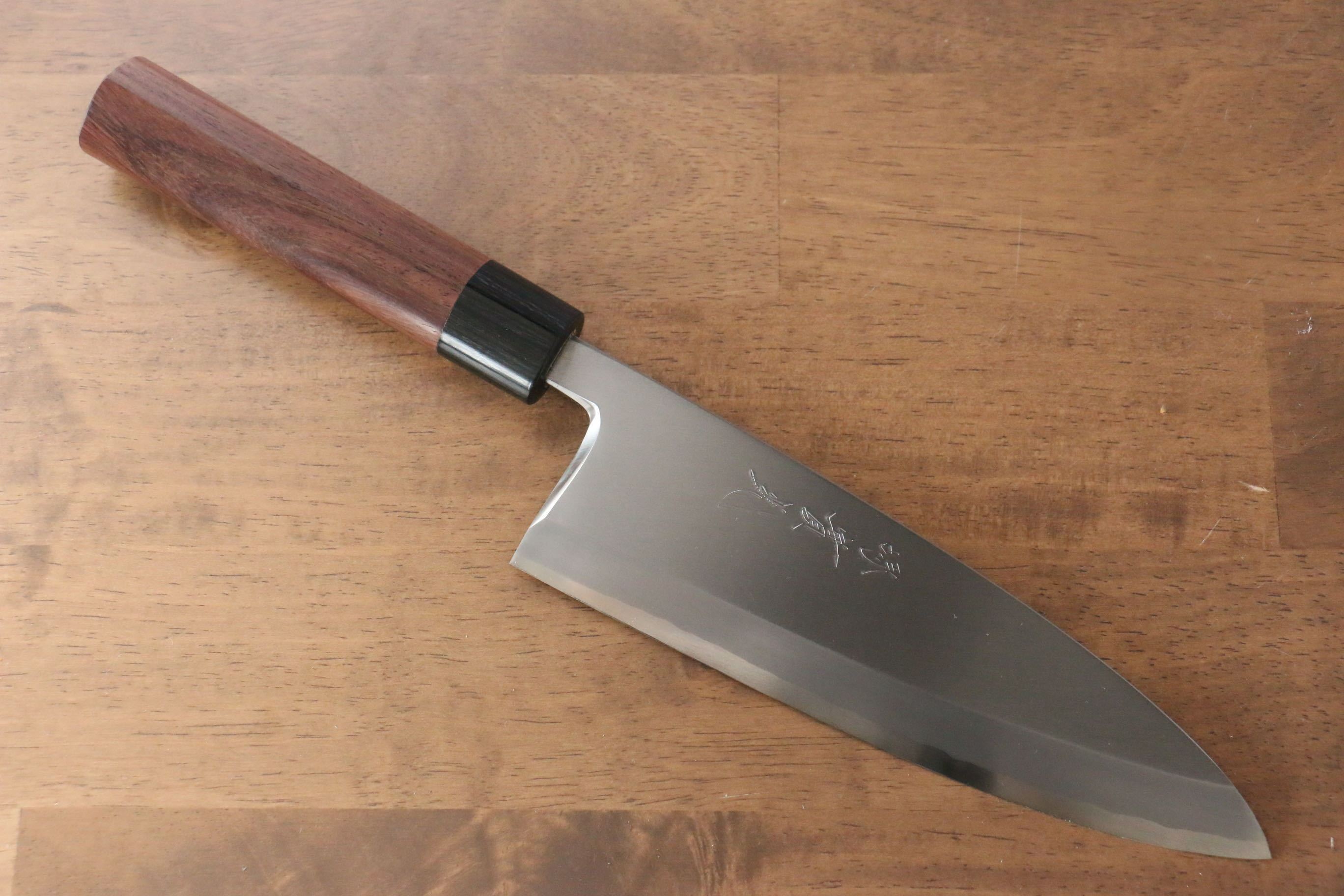 Jikko Silver Steel No.3 Deba  195mm Shitan Handle - Japanny - Best Japanese Knife