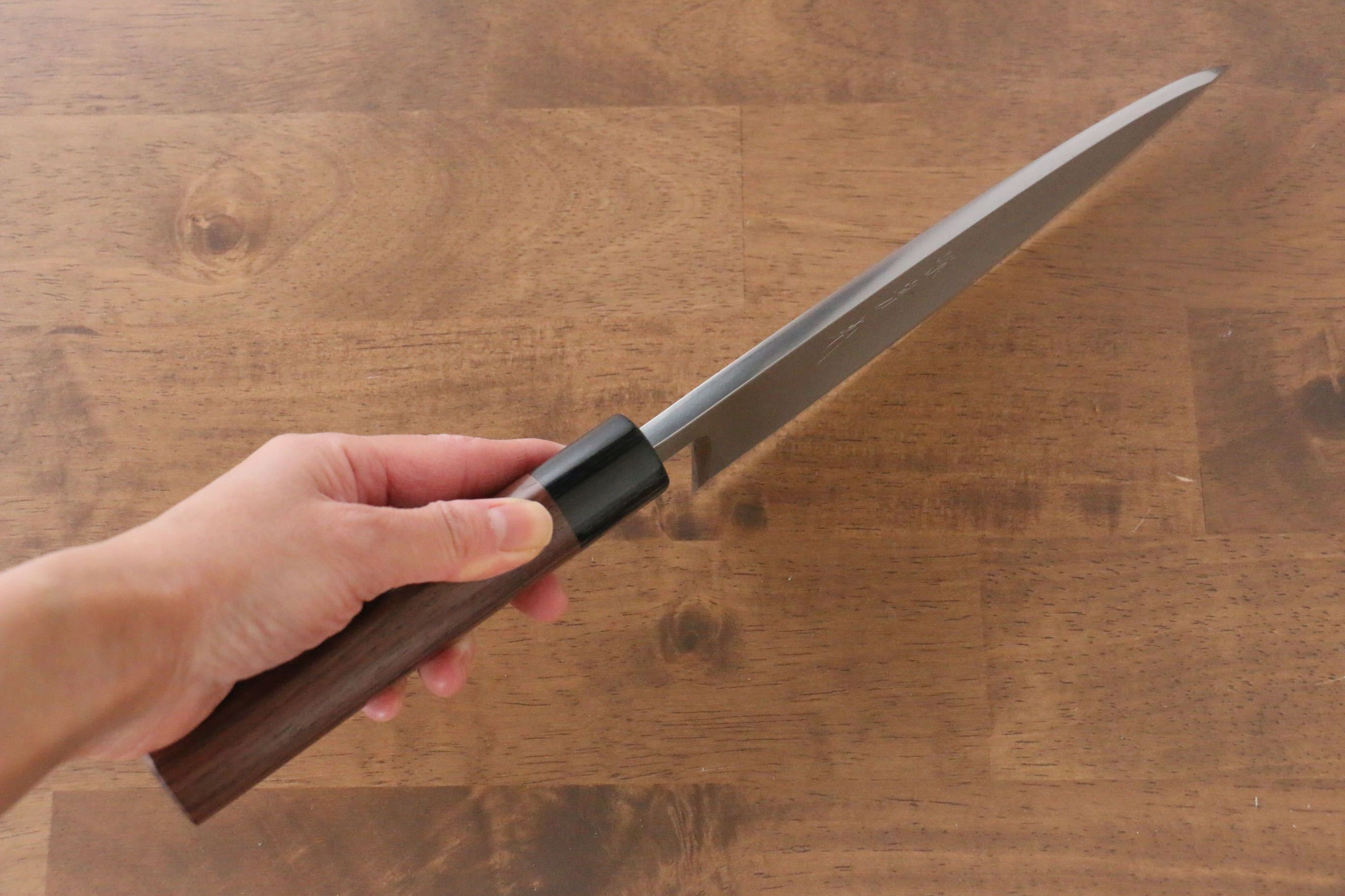 Jikko Silver Steel No.3 Deba  195mm Shitan Handle - Japanny - Best Japanese Knife