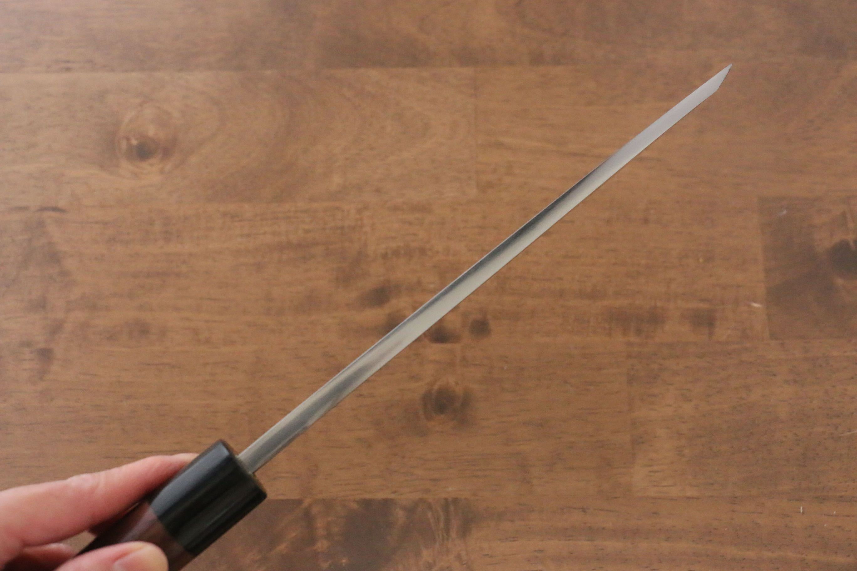 Jikko Silver Steel No.3 Deba  195mm Shitan Handle - Japanny - Best Japanese Knife