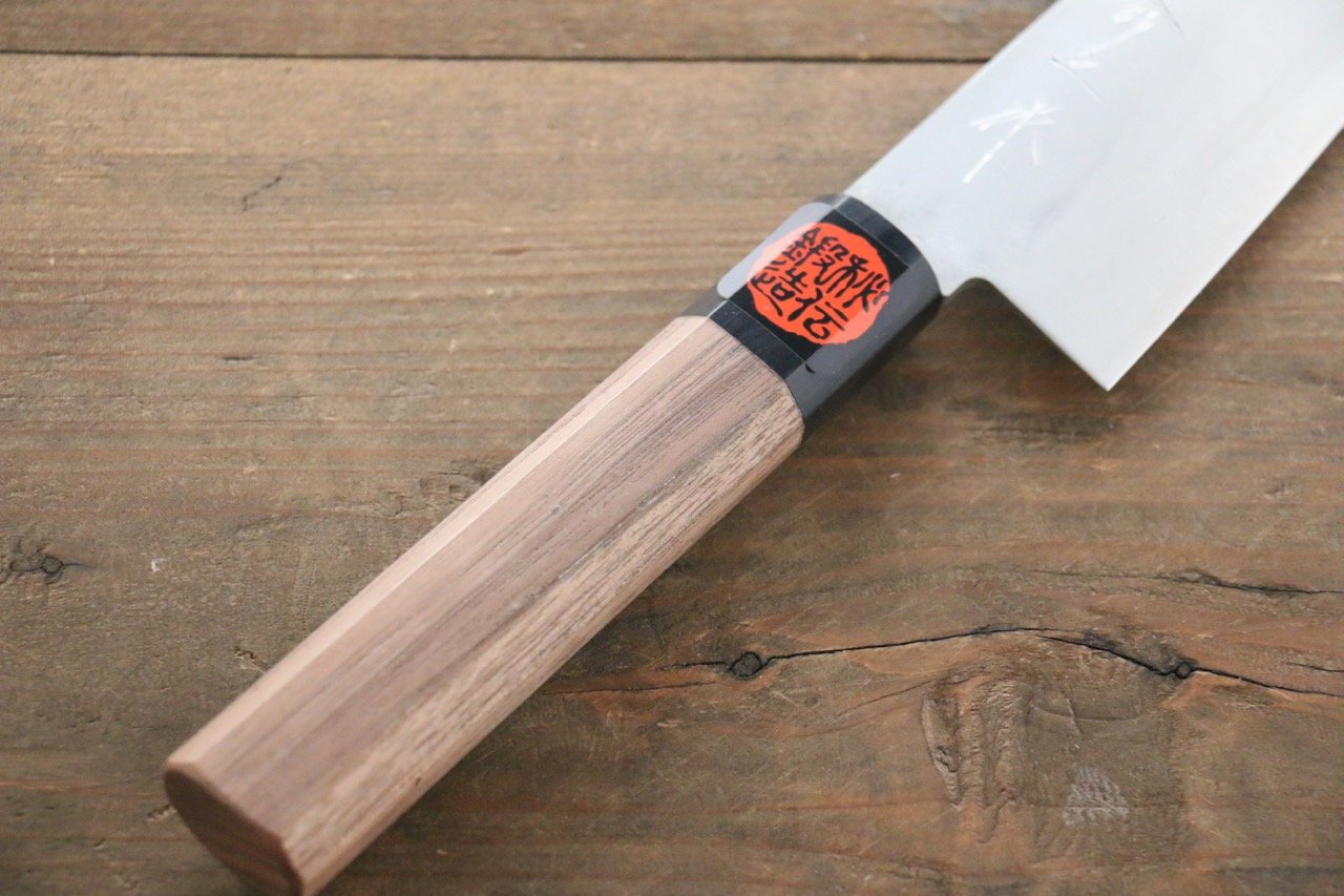 Shigeki Tanaka Silver Steel No.3 Nashiji Gyuto  180mm Walnut Handle - Japanny - Best Japanese Knife