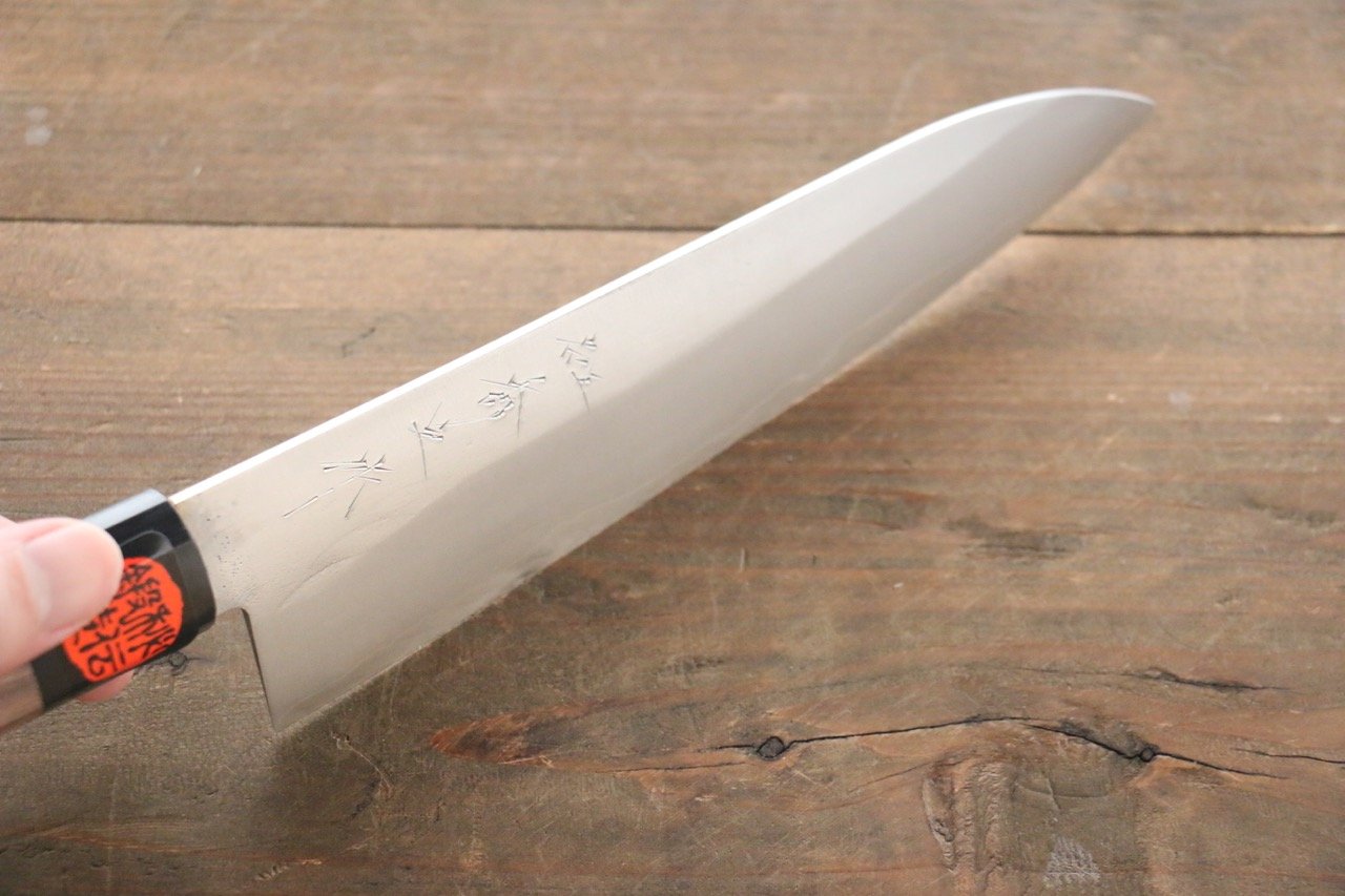 Shigeki Tanaka Silver Steel No.3 Nashiji Gyuto  180mm Walnut Handle - Japanny - Best Japanese Knife
