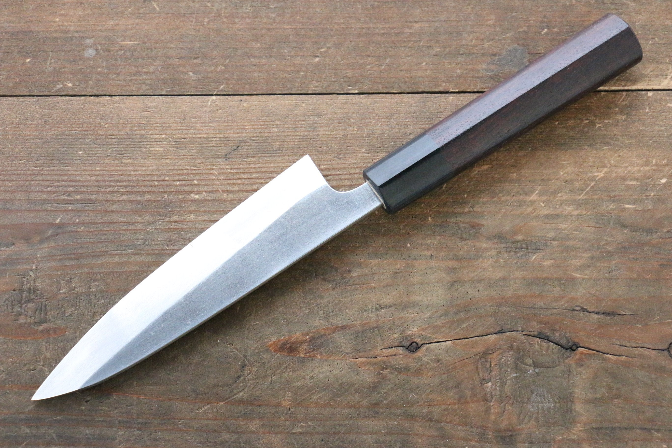 Shungo Ogata SG2 Kurouchi Petty-Utility 140mm Shitan Handle - Japanny - Best Japanese Knife