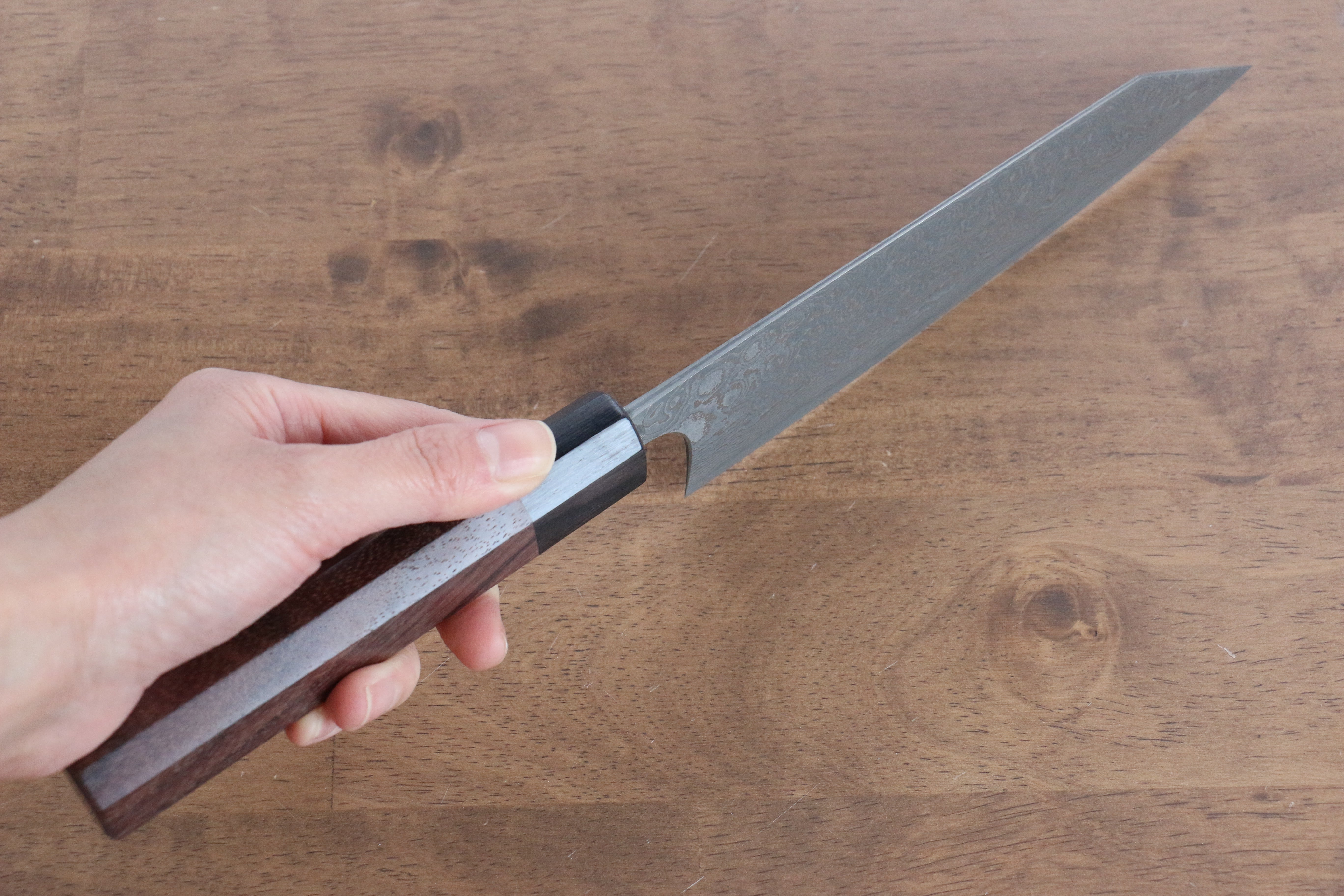 Masakage Kumo VG10 Damascus Bunka 170mm Shitan Handle - Japanny - Best Japanese Knife