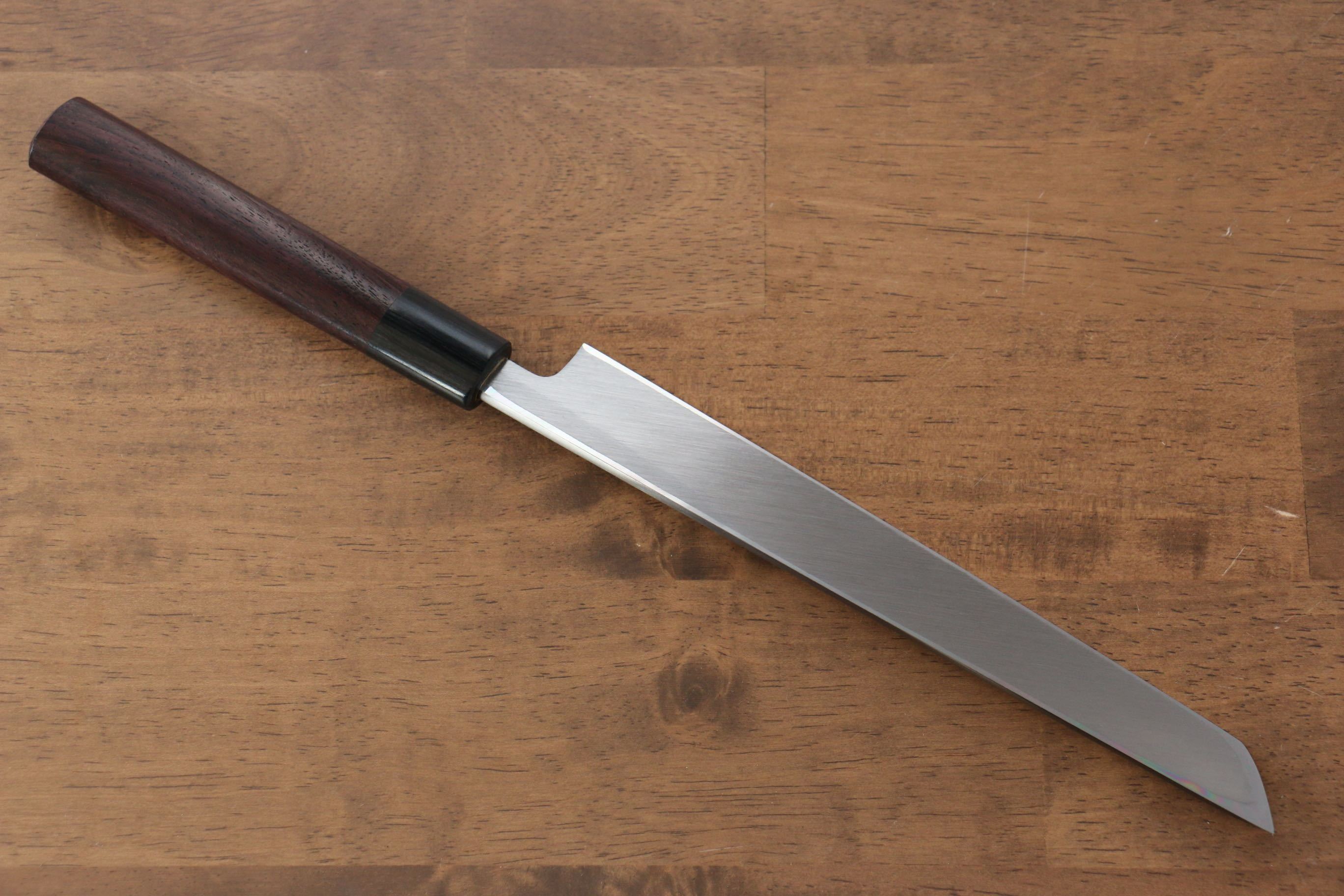 Jikko White Steel No.2 Sakimaru Yanagiba  210mm Shitan Handle - Japanny - Best Japanese Knife