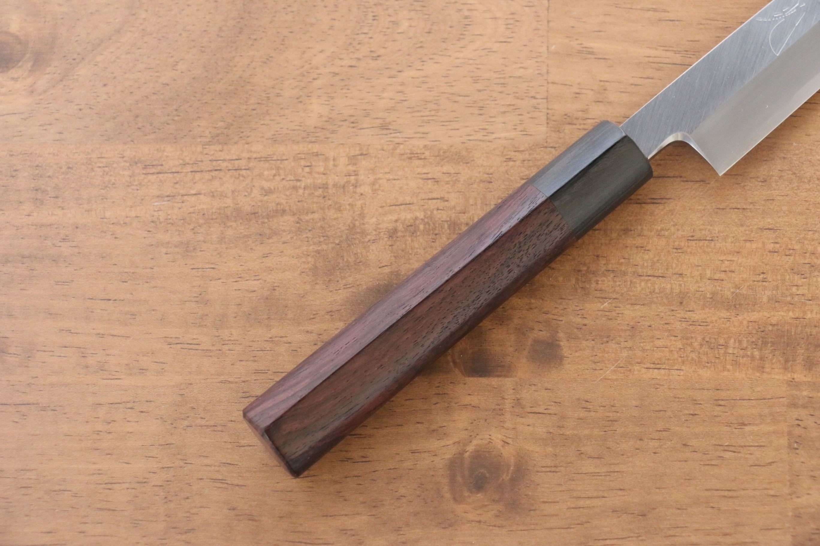 Jikko White Steel No.2 Sakimaru Yanagiba  210mm Shitan Handle - Japanny - Best Japanese Knife
