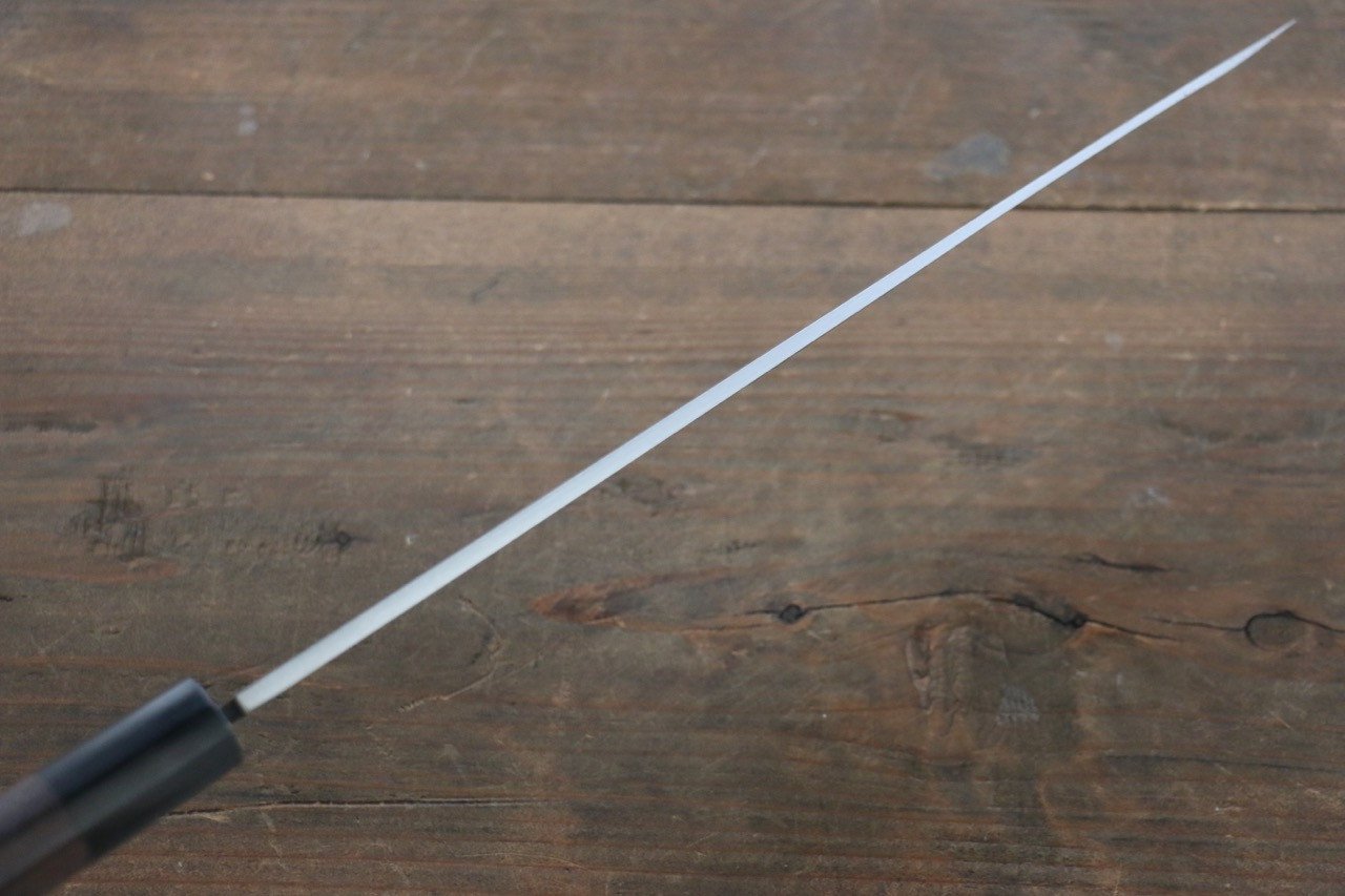 Hideo Kitaoka White Steel No.2 Damascus Yanagiba 270mm Shitan Handle - Japanny - Best Japanese Knife