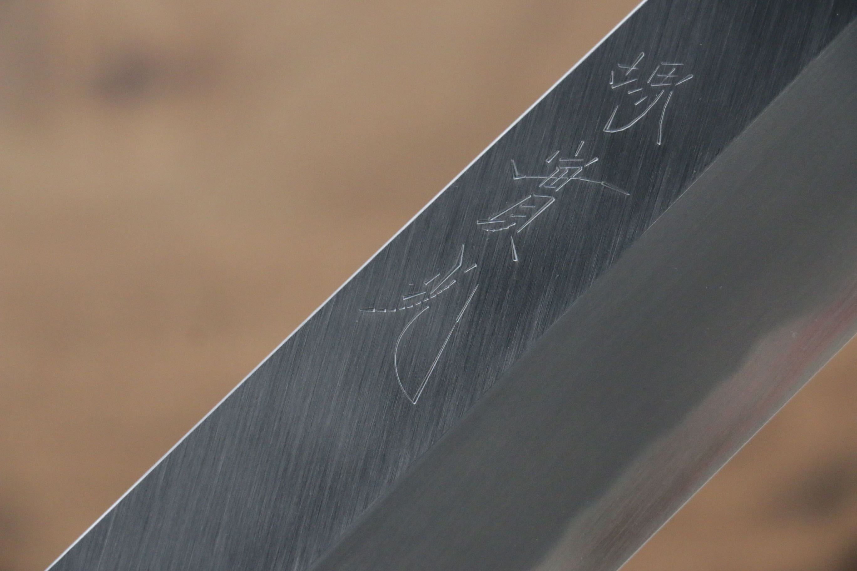 Jikko White Steel No.2 Kamagata Usuba  180mm Shitan Handle - Japanny - Best Japanese Knife