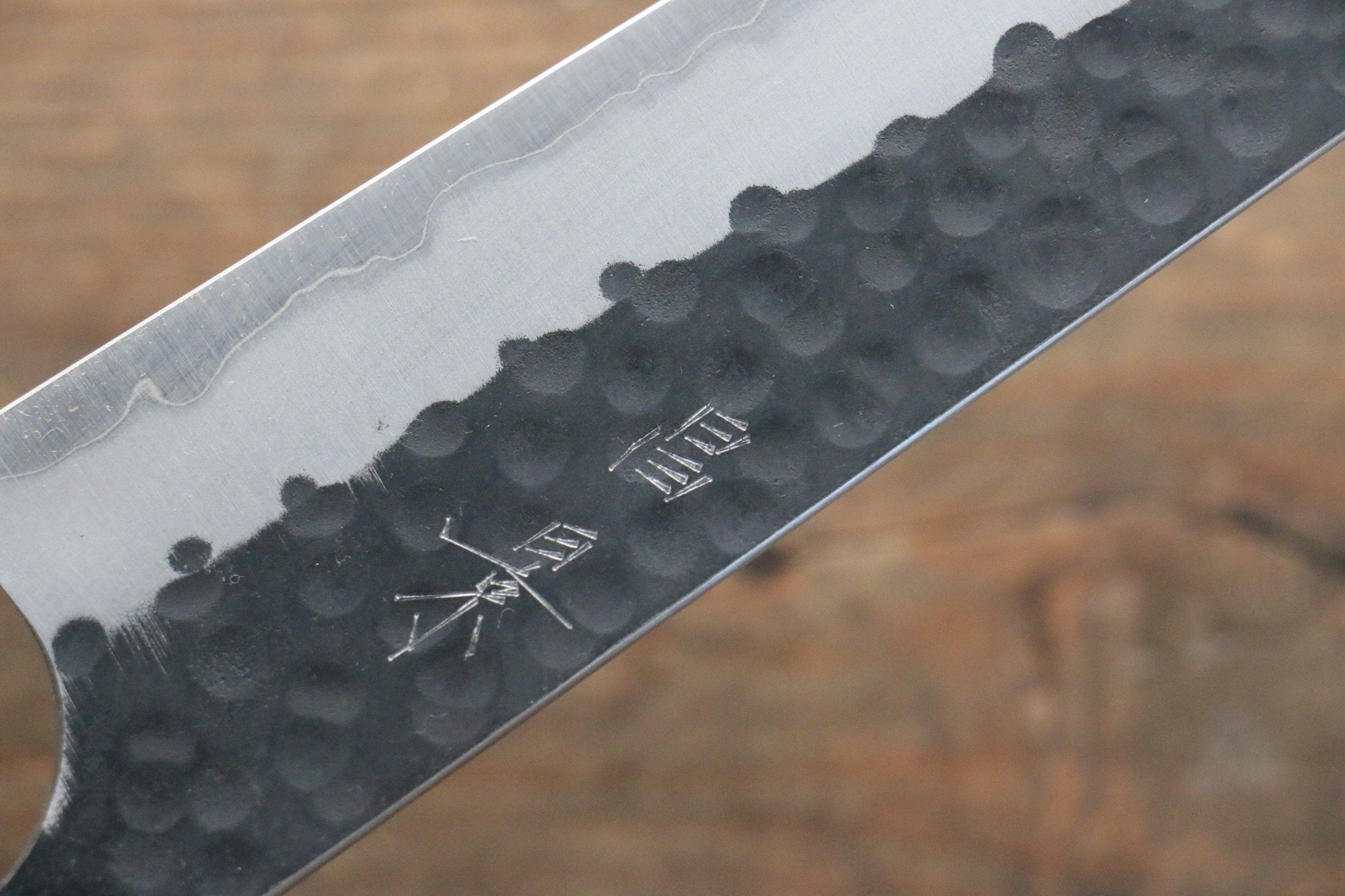 Masakage Koishi Blue Super Black Finished Gyuto 210mm American Cherry Handle - Japanny - Best Japanese Knife
