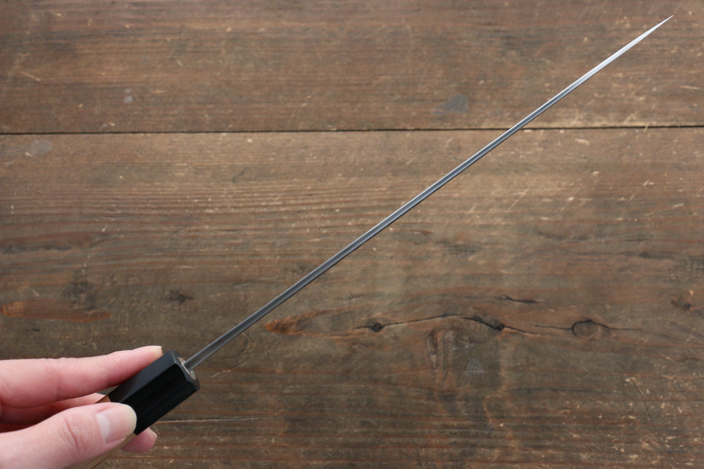 Masakage Koishi Blue Super Black Finished Gyuto 210mm American Cherry Handle - Japanny - Best Japanese Knife