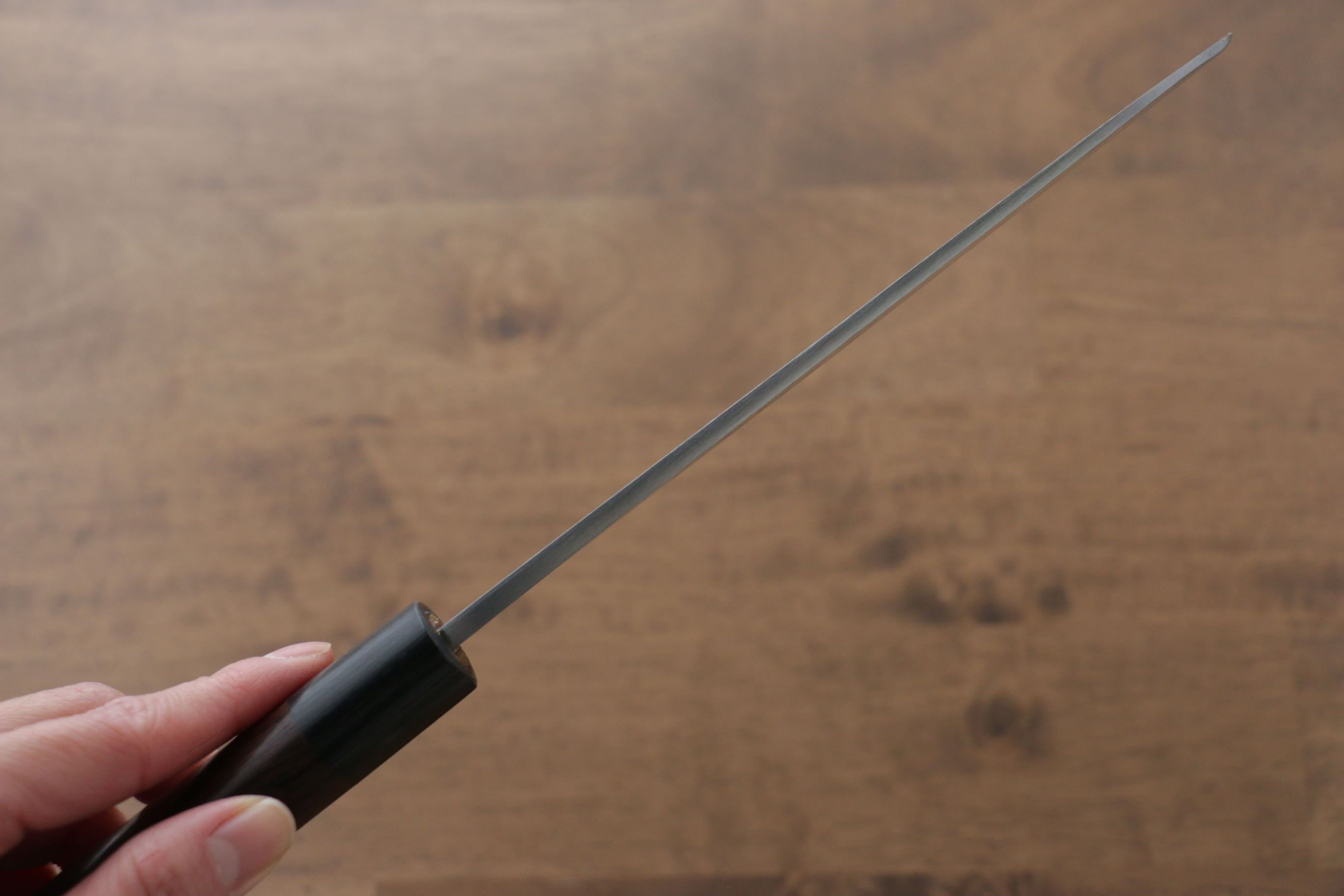 Jikko White Steel No.2 Kamagata Usuba  180mm Shitan Handle - Japanny - Best Japanese Knife
