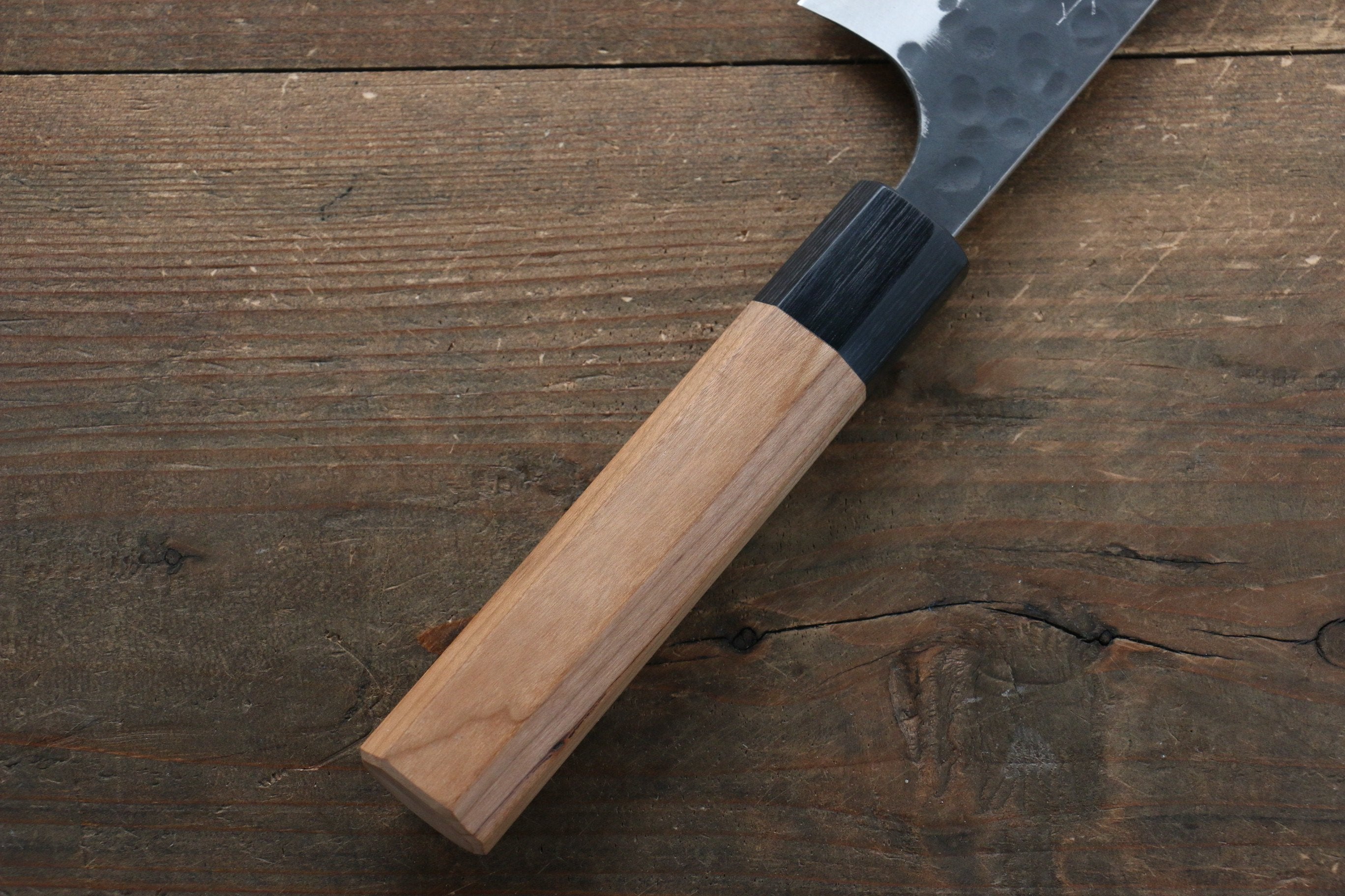 Masakage Koishi Blue Super Black Finished Gyuto 210mm American Cherry Handle - Japanny - Best Japanese Knife
