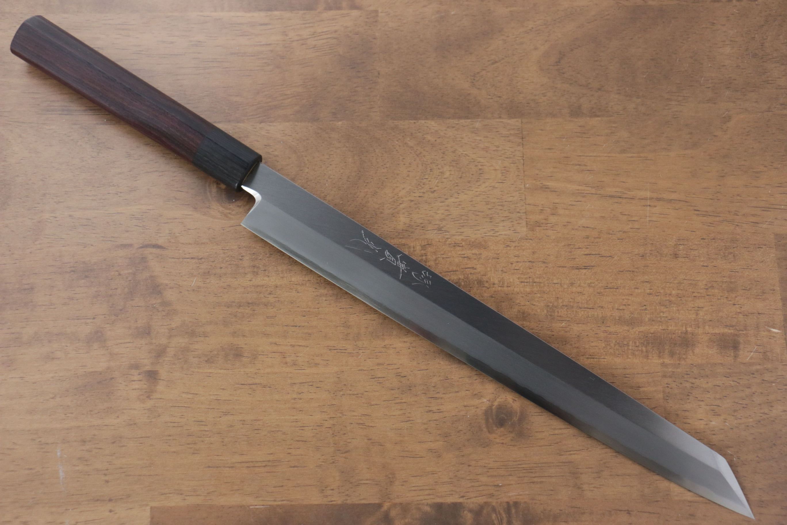 Jikko Silver Steel No.3 Kiritsuke Yanagiba  300mm Shitan Handle - Japanny - Best Japanese Knife