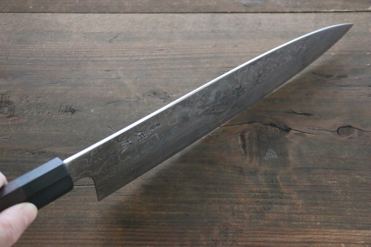 Sukenari SG2 Damascus Gyuto 240mm Shitan Handle - Japanny - Best Japanese Knife