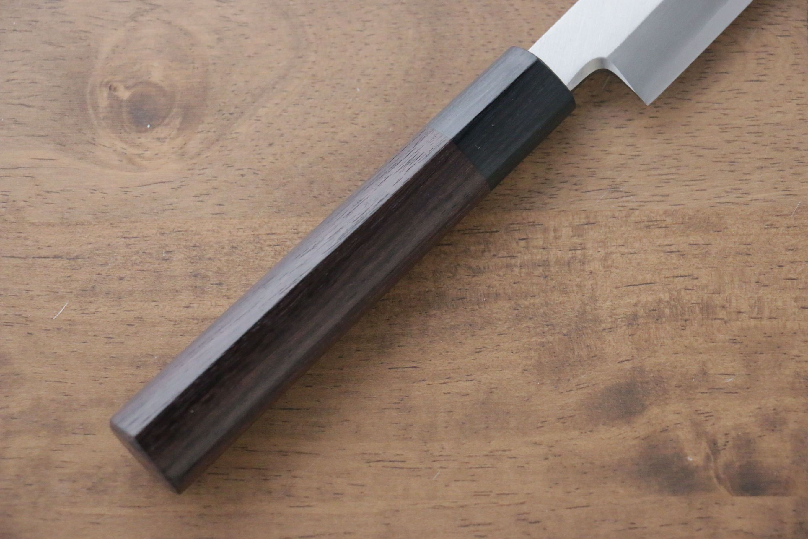 Jikko Silver Steel No.3 Kiritsuke Yanagiba  210mm Shitan Handle - Japanny - Best Japanese Knife