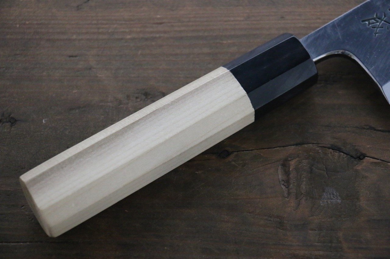 Sukenari Blue Steel No.2 Hongasumi Deba Magnolia Handle - Japanny - Best Japanese Knife