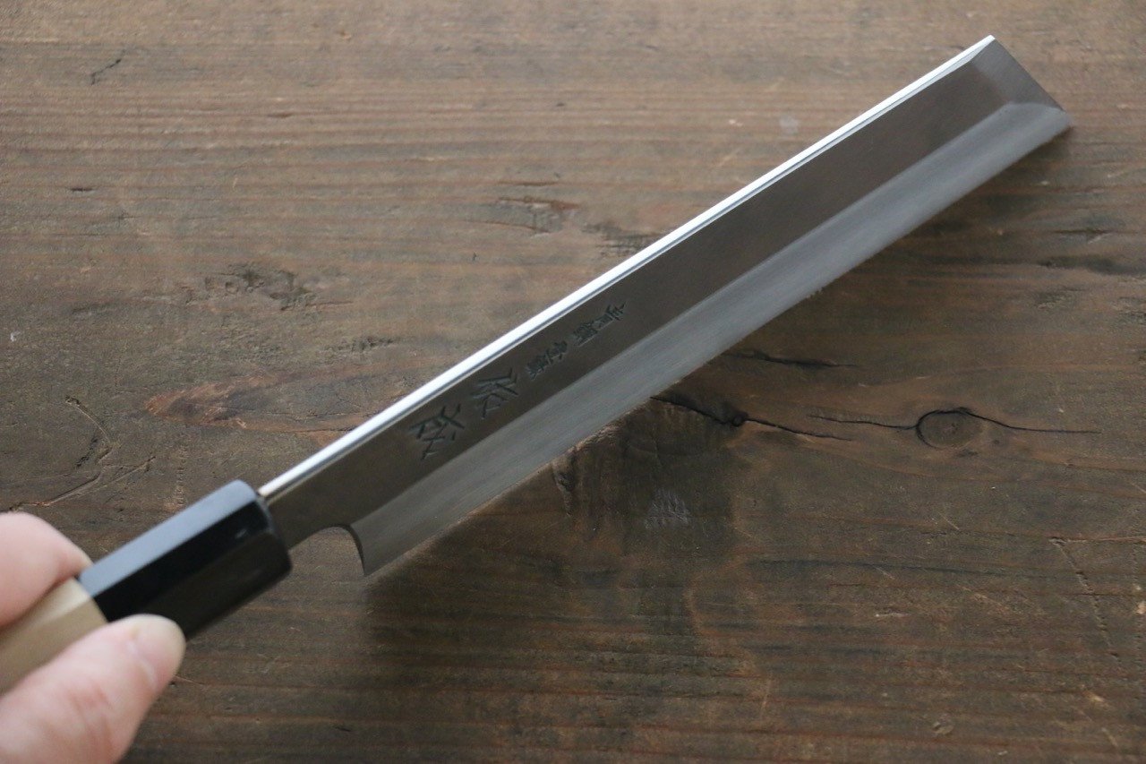 Sukenari Blue Steel No.2 Hongasumi Mukimono 180mm Magnolia Handle - Japanny - Best Japanese Knife