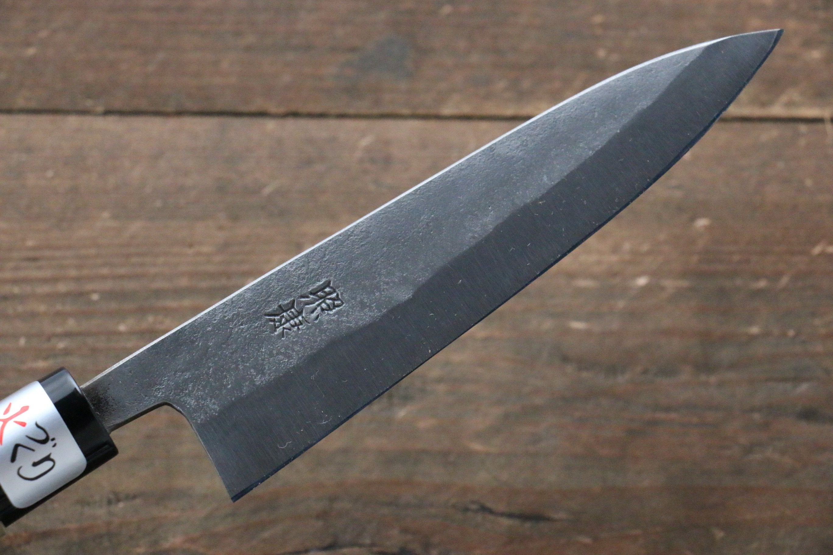 Fujiwara Teruyasu White Steel No.1 Nashiji Petty-Utility 135mm with Magnolia Handle - Japanny - Best Japanese Knife