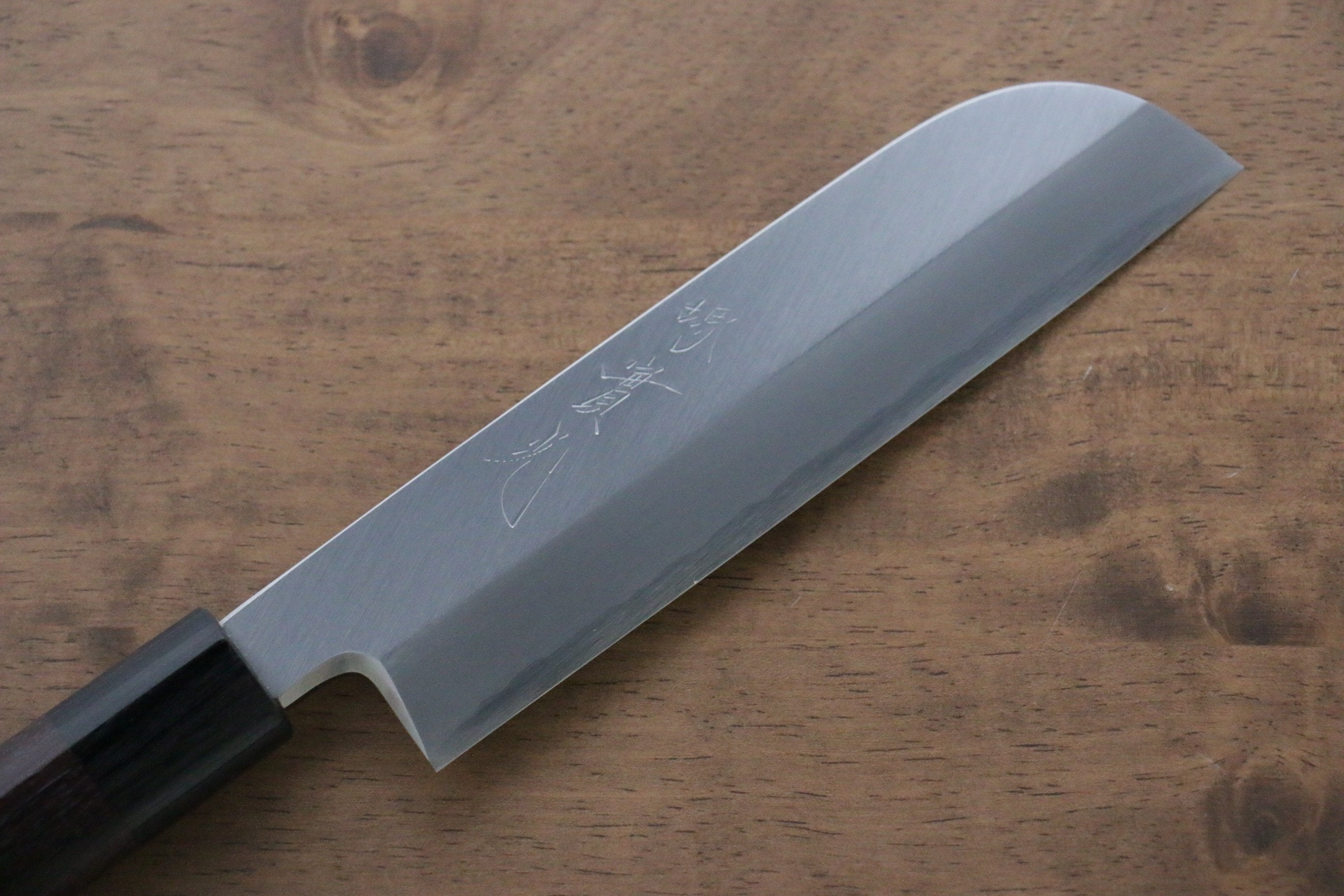 Jikko Silver Steel No.3 Kamagata Usuba  165mm Shitan Handle - Japanny - Best Japanese Knife