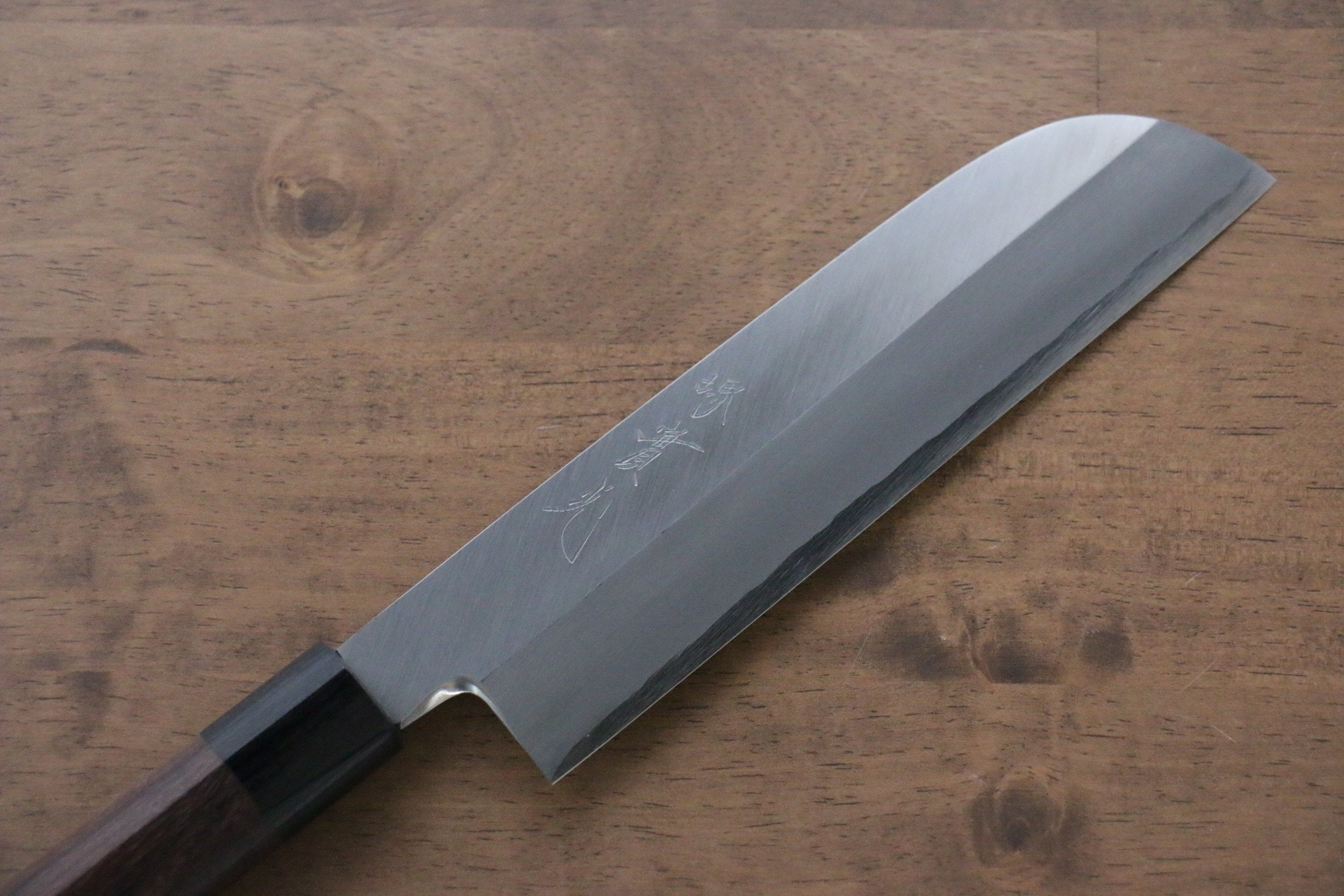 Jikko Silver Steel No.3 Kamagata Usuba  195mm Shitan Handle - Japanny - Best Japanese Knife