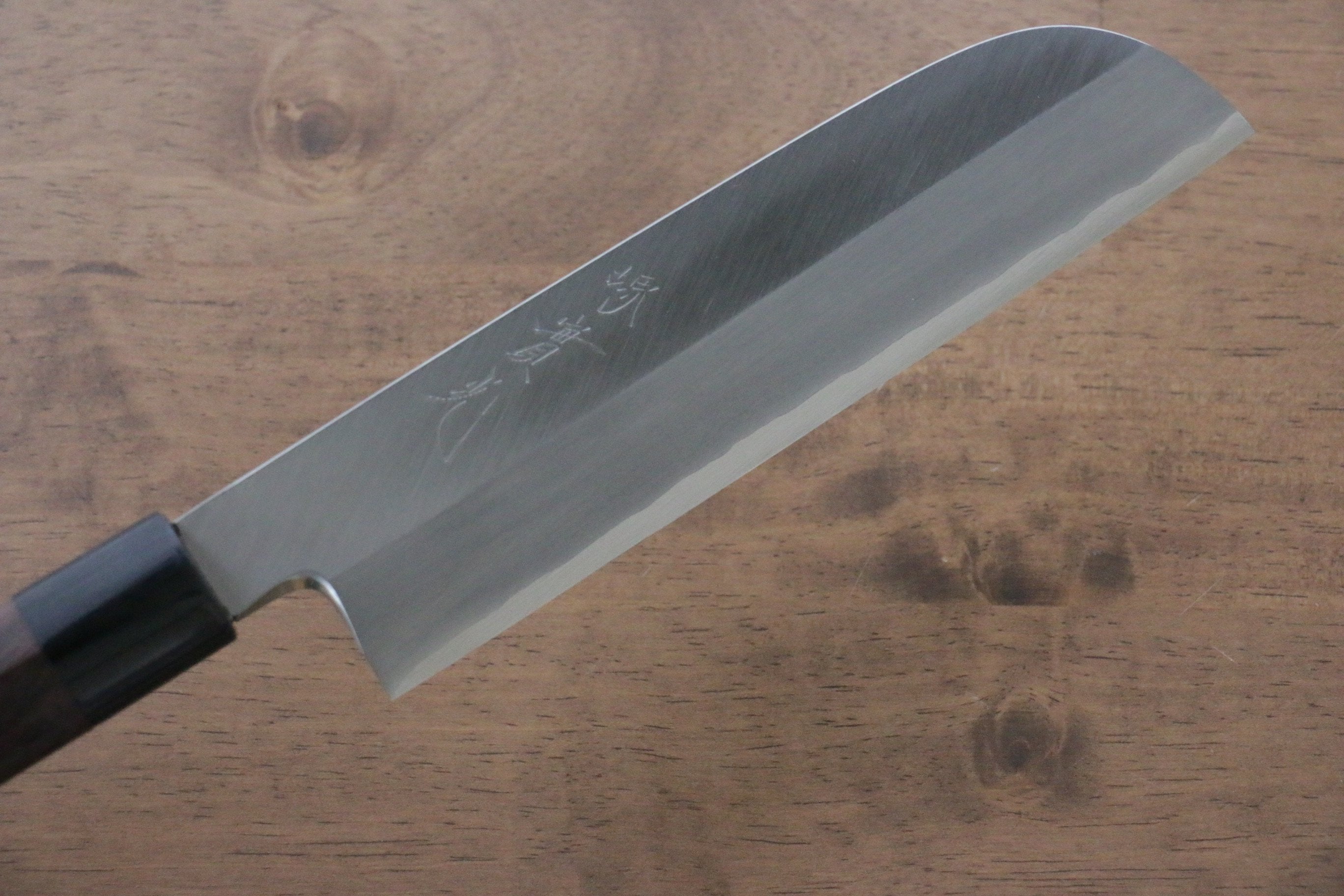 Jikko Silver Steel No.3 Kamagata Usuba  195mm Shitan Handle - Japanny - Best Japanese Knife
