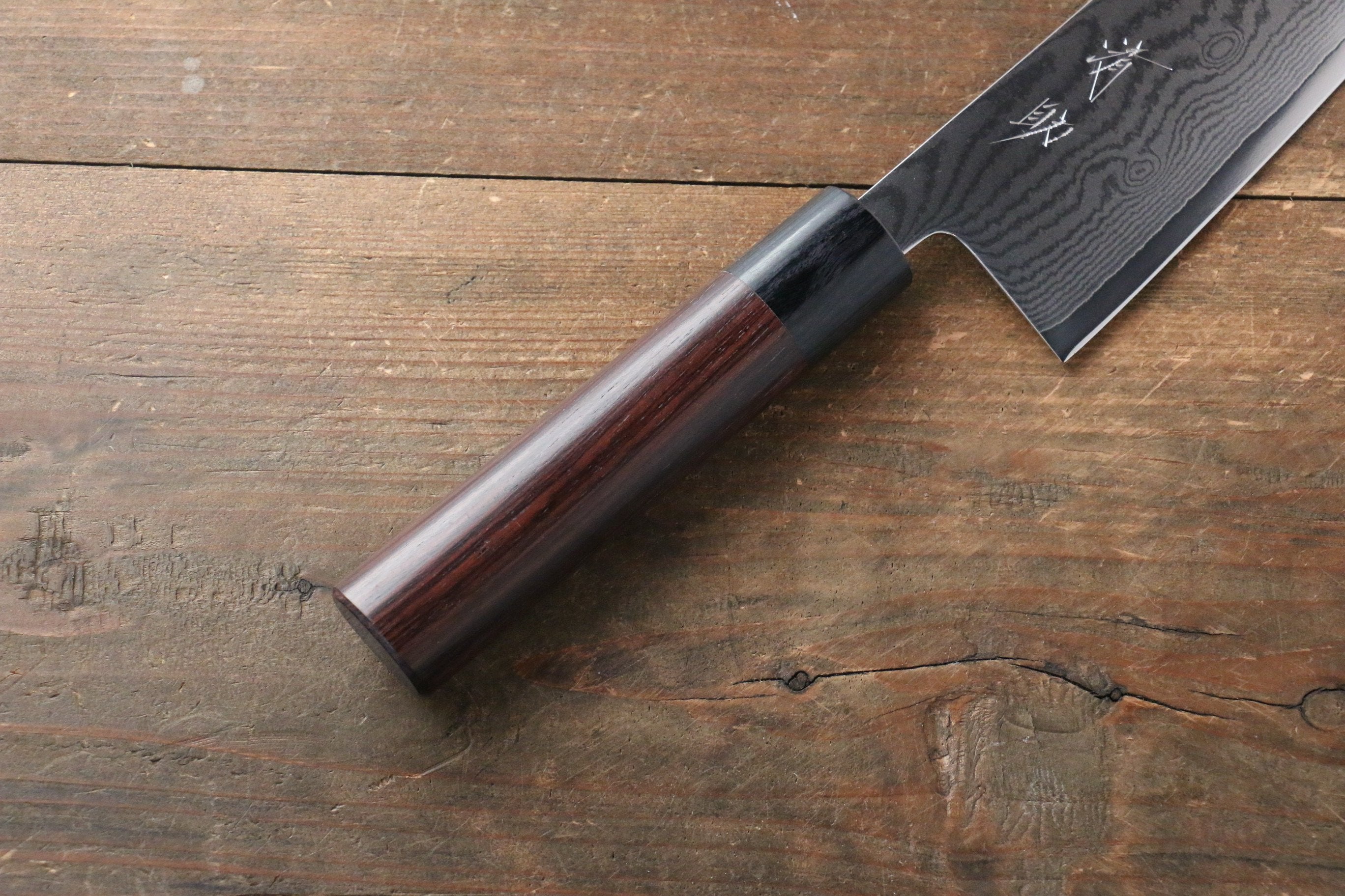 Seisuke VG10 63Layer Damascus Santoku 165mm & Gyuto 210mm Japanese Chef Knife Set - Japanny - Best Japanese Knife