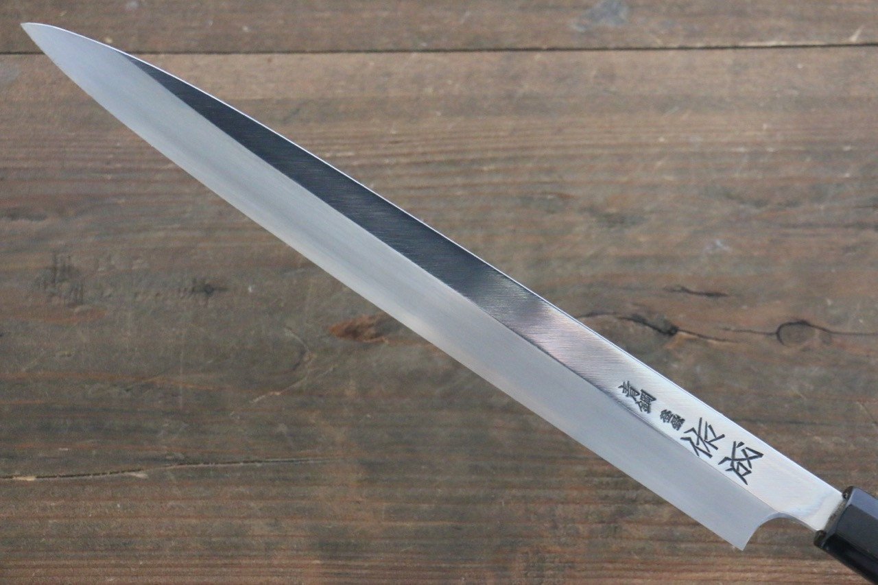 Sukenari [Left Handed] Blue Steel No.2 Hongasumi Yanagiba Magnolia Handle - Japanny - Best Japanese Knife