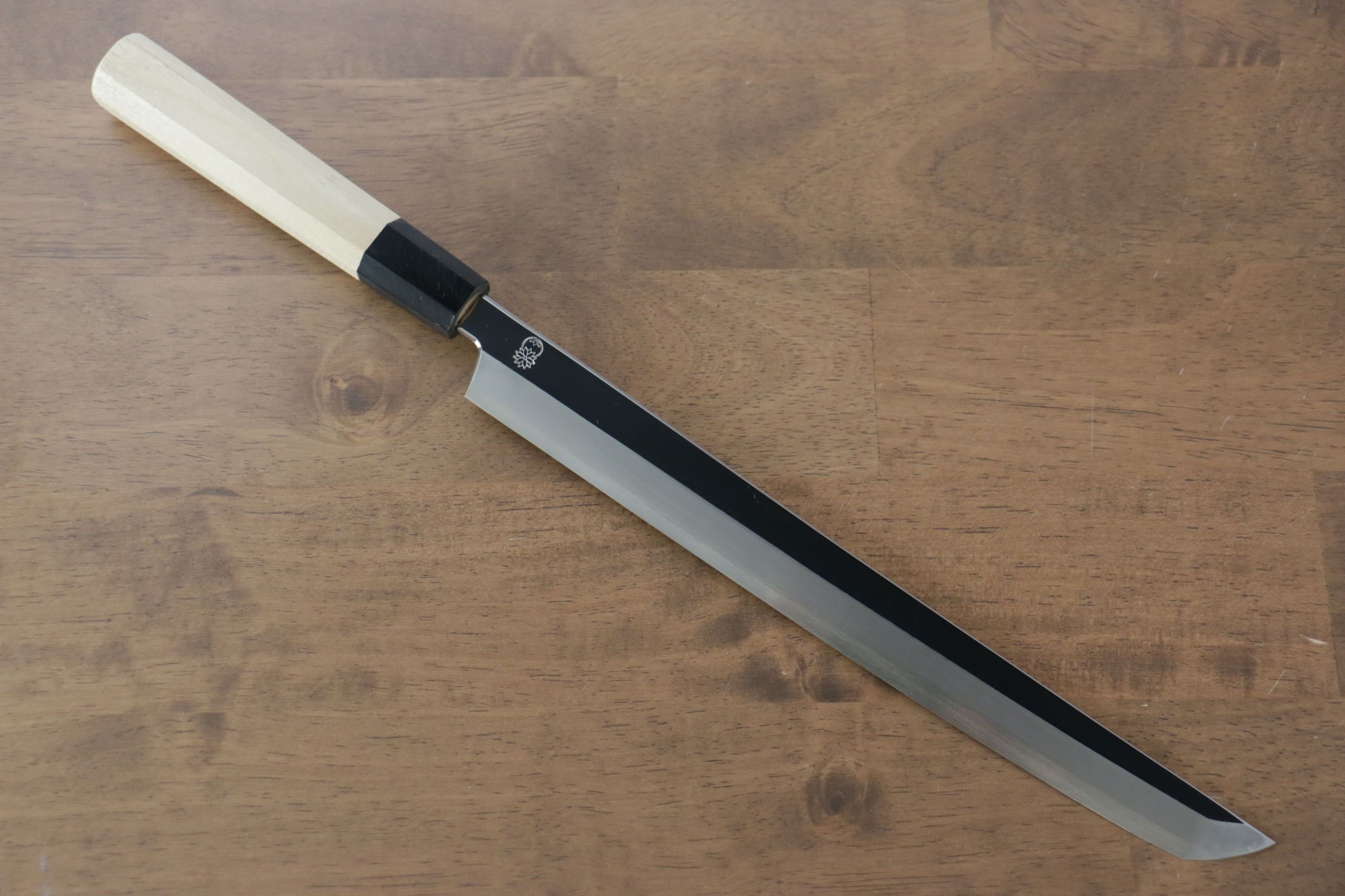 Choyo Silver Steel No.3 Mirrored Finish Sakimaru Takohiki 270mm Magnolia Handle - Japanny - Best Japanese Knife