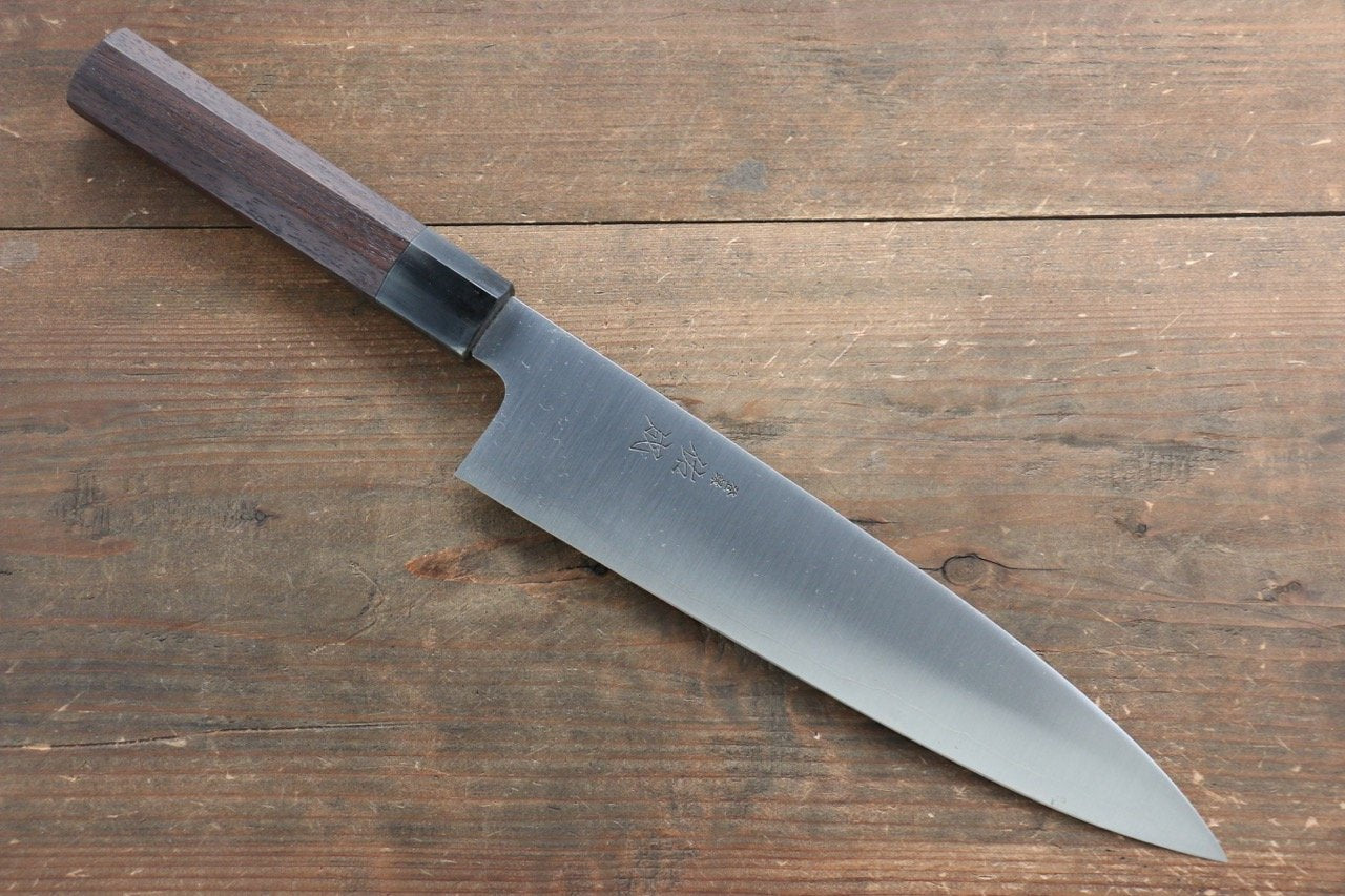 Sukenari Blue Super Gyuto 240mm Shitan Handle - Japanny - Best Japanese Knife
