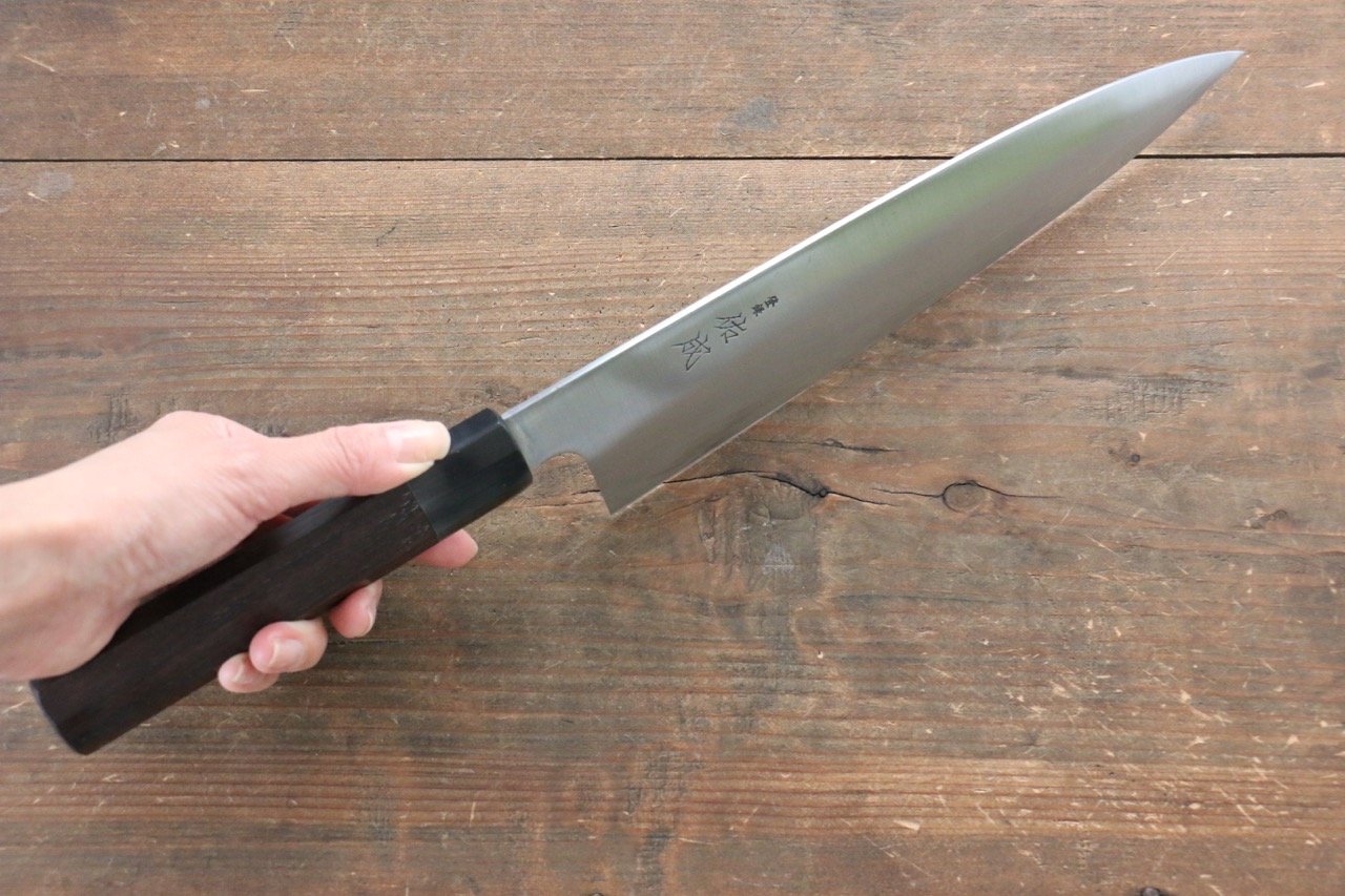 Sukenari Blue Super Gyuto 240mm Shitan Handle - Japanny - Best Japanese Knife