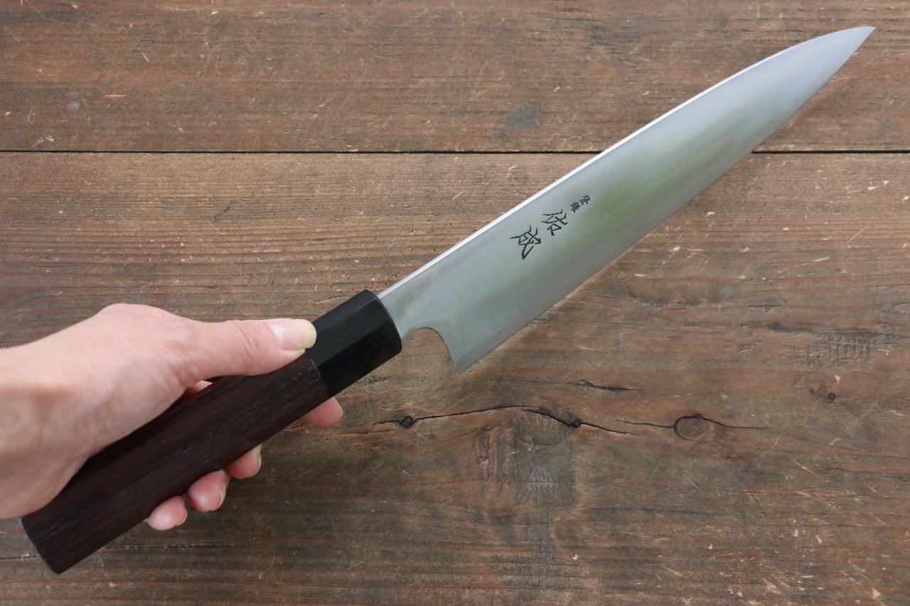 Sukenari Blue Super Gyuto 210mm Shitan Handle - Japanny - Best Japanese Knife