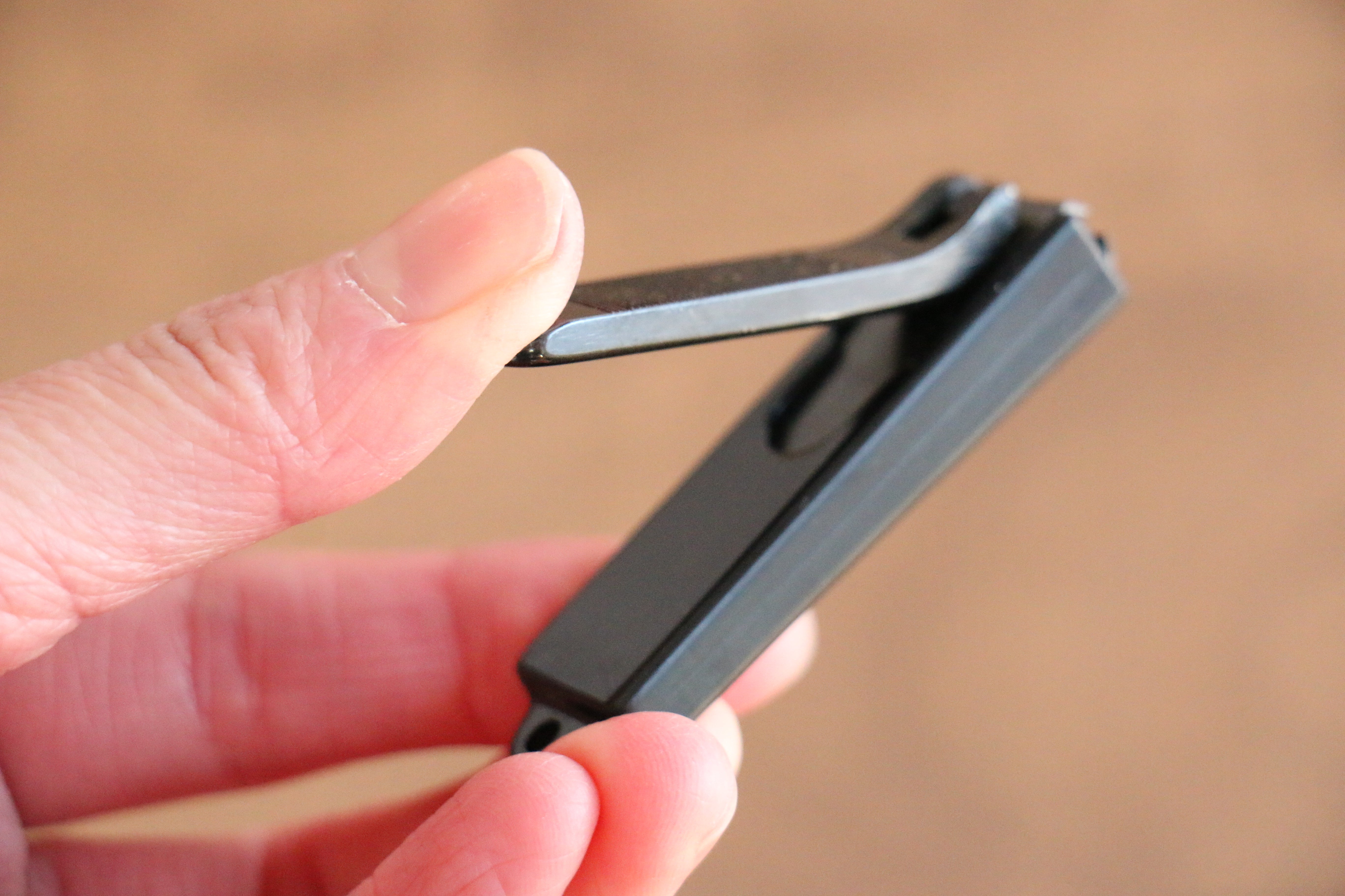 Black small High carbon steel With cover Black dyeing Nail Clipper - Japanny - Best Japanese Knife