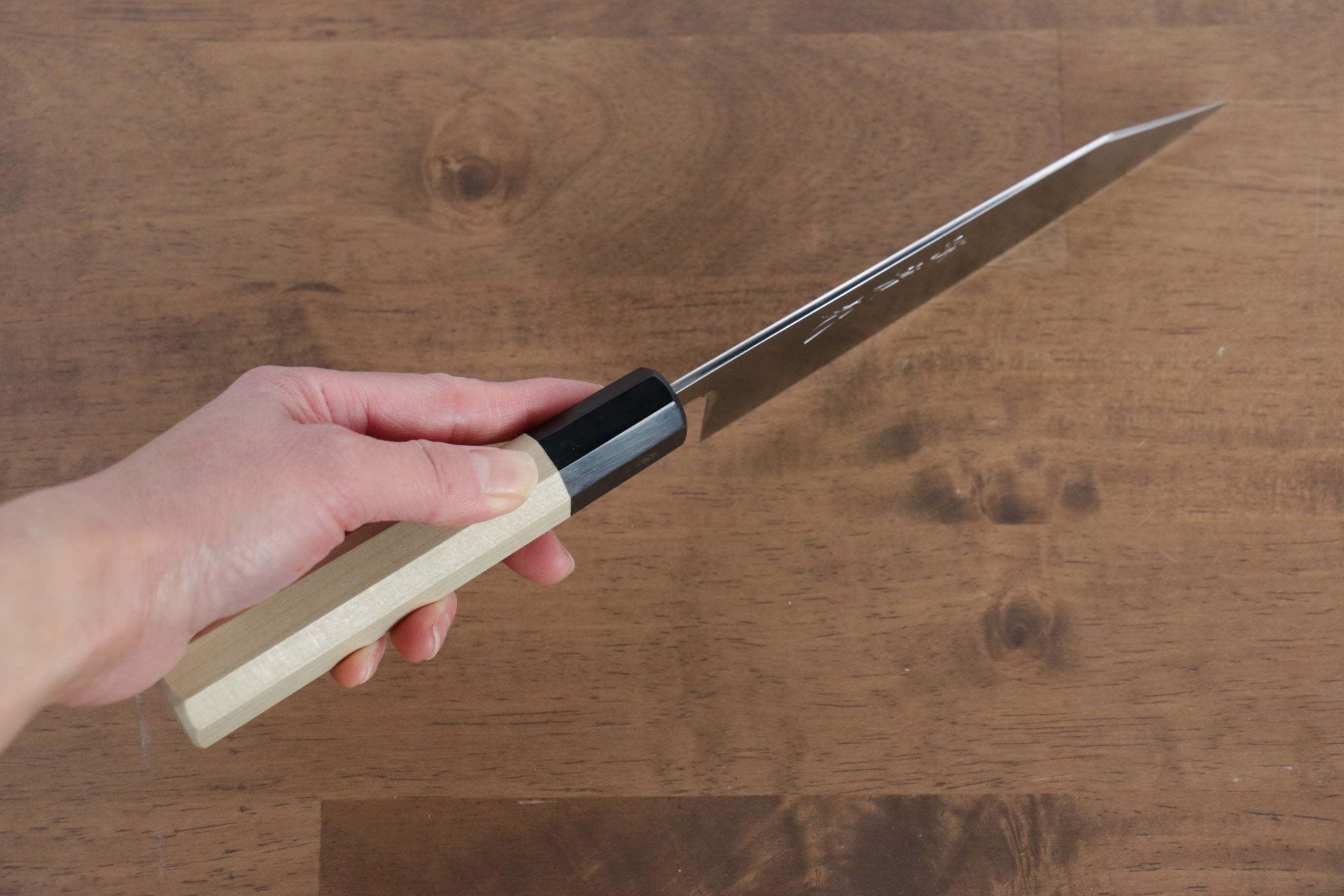Jikko SG2 Kiritsuke Santoku  155mm Magnolia Handle - Japanny - Best Japanese Knife