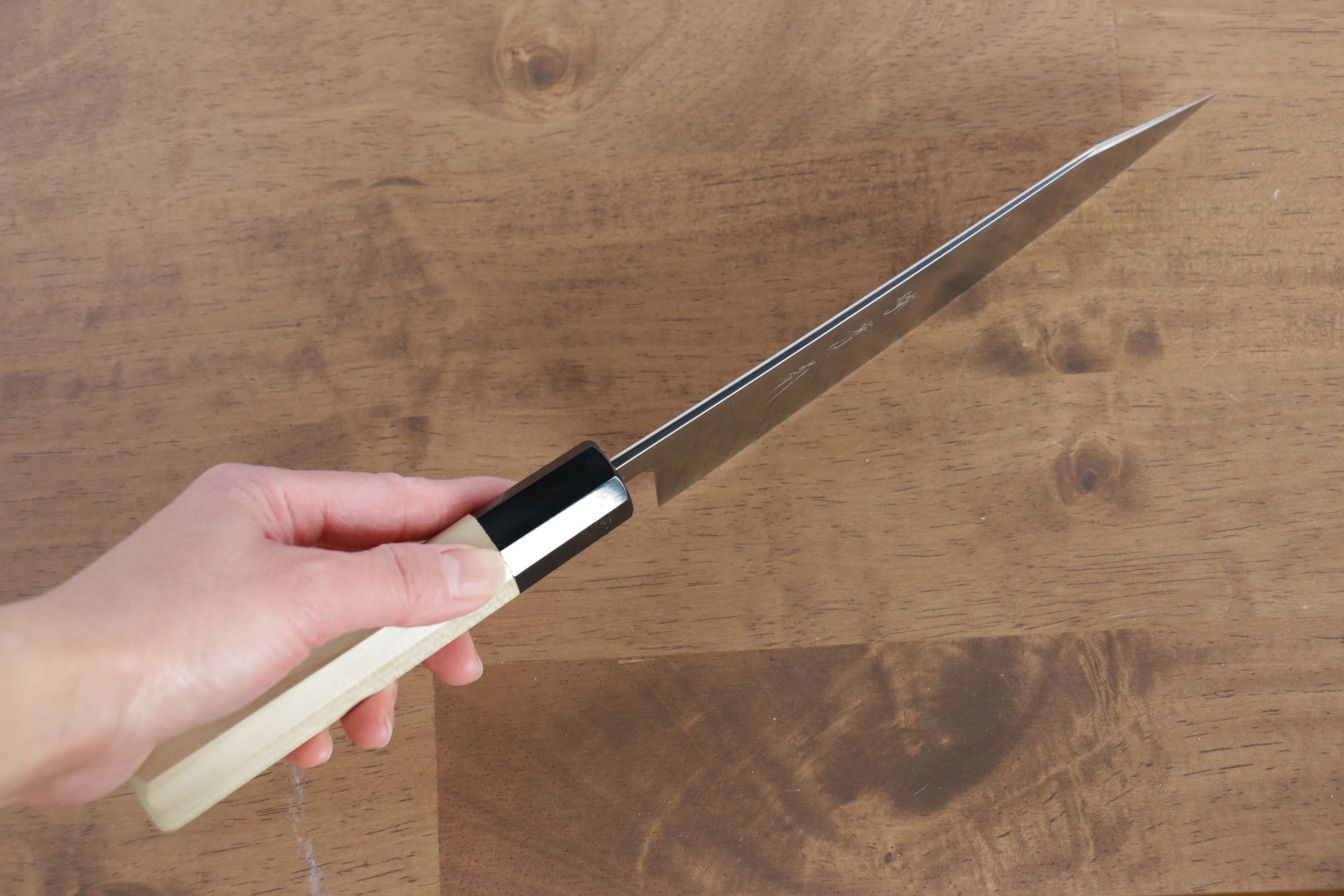 Jikko SG2 Kiritsuke Gyuto  170mm Magnolia Handle - Japanny - Best Japanese Knife