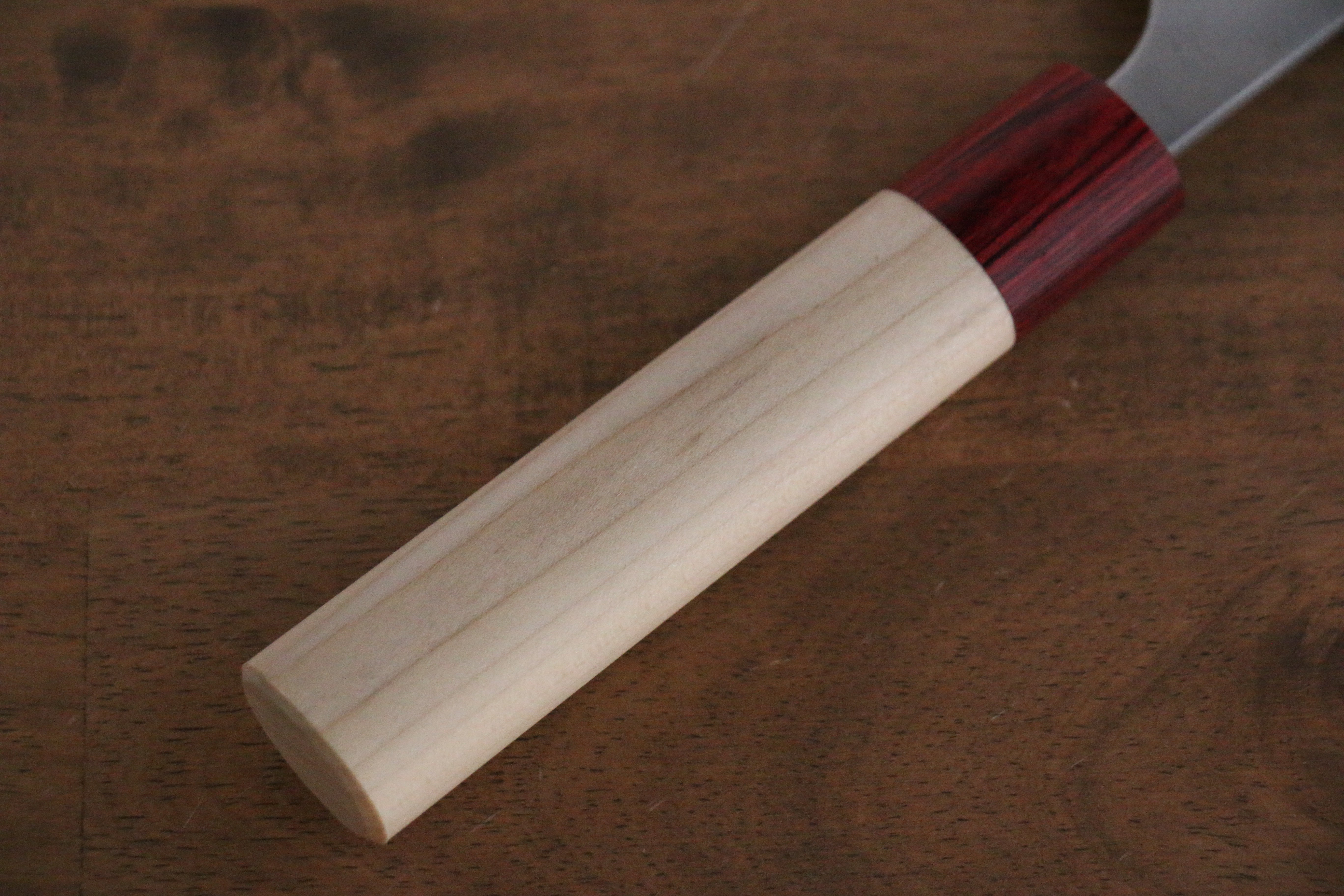 Masakage Yuki White Steel No.2 Nashiji Gyuto 180mm Magnolia Handle - Japanny - Best Japanese Knife