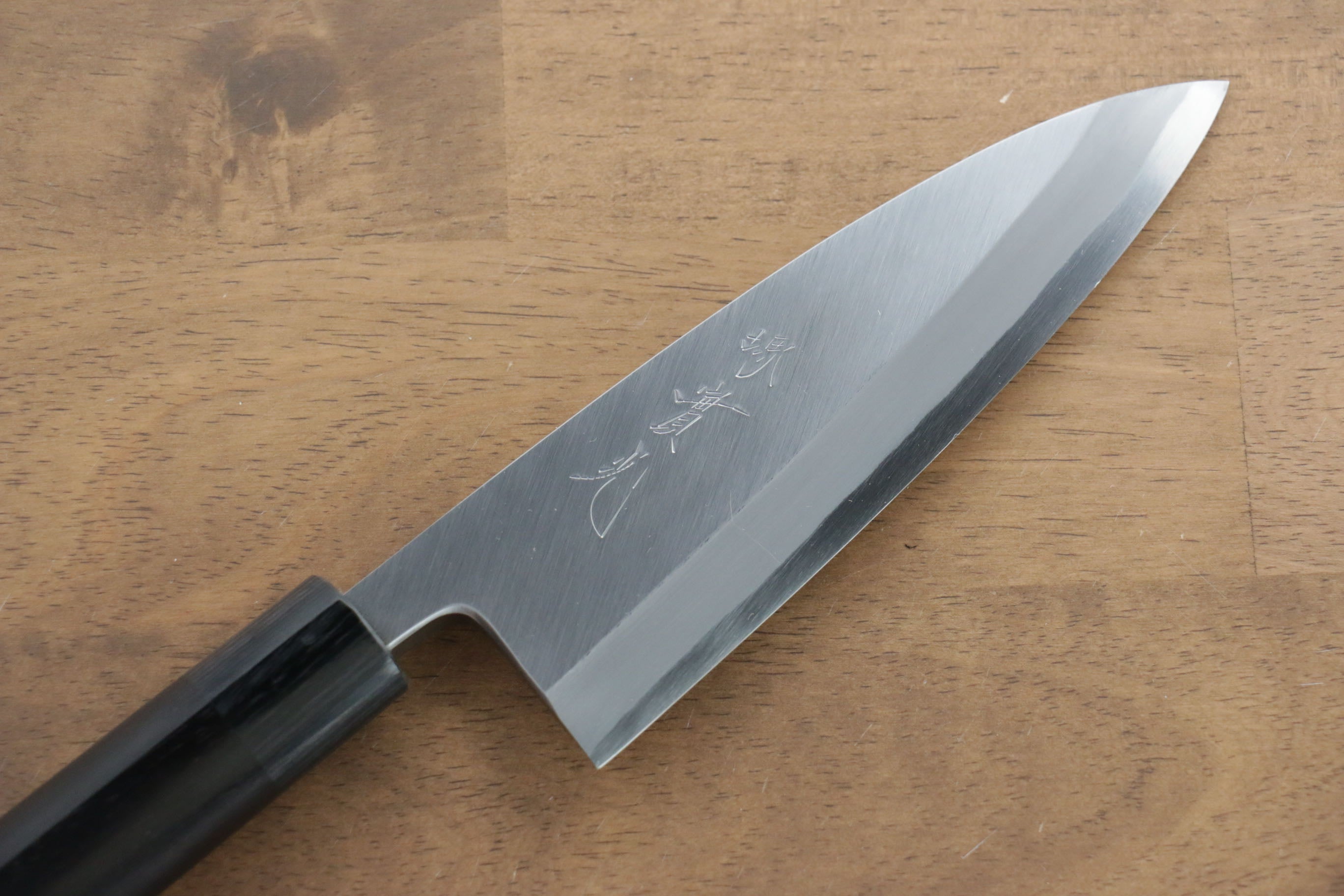 Jikko White Steel No.2 Deba  165mm Shitan Handle - Japanny - Best Japanese Knife