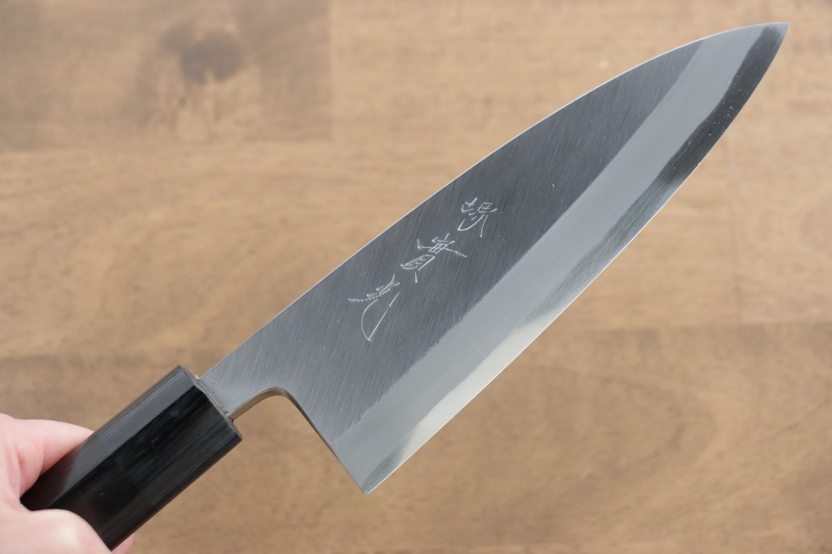 Jikko White Steel No.2 Deba  165mm Shitan Handle - Japanny - Best Japanese Knife