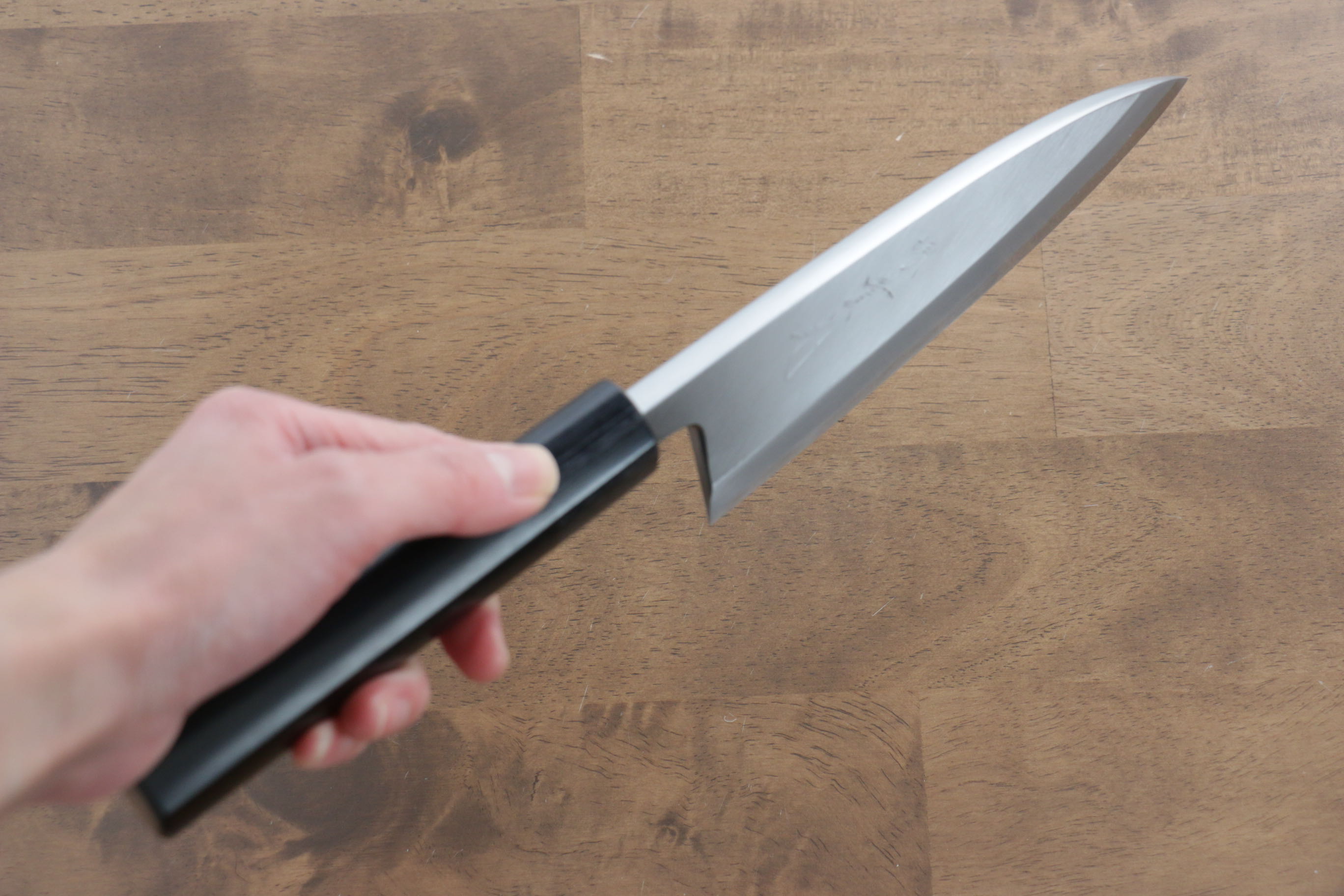Jikko White Steel No.2 Deba  165mm Shitan Handle - Japanny - Best Japanese Knife