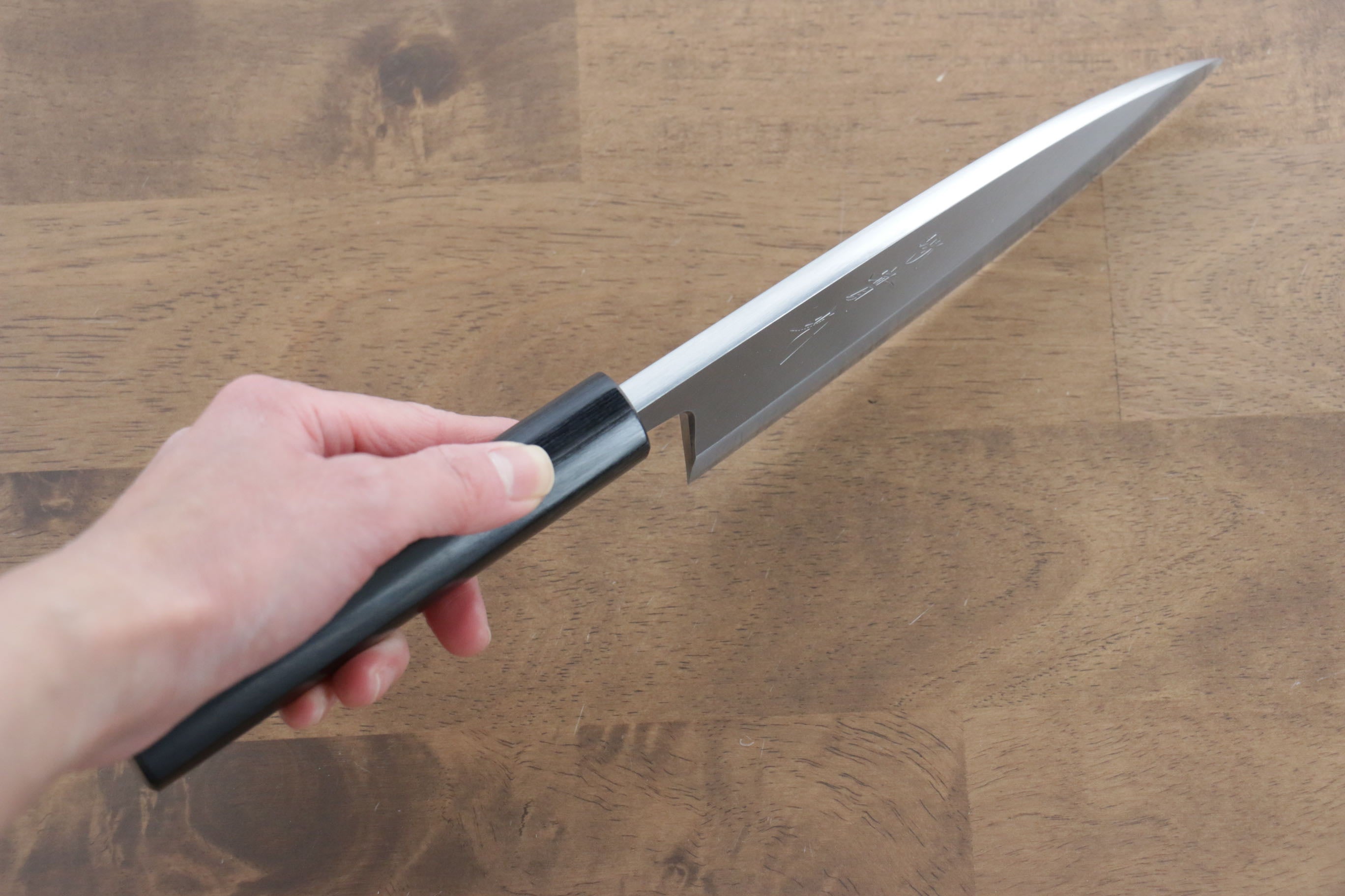 Jikko White Steel No.2 Deba  165mm Shitan Handle - Japanny - Best Japanese Knife