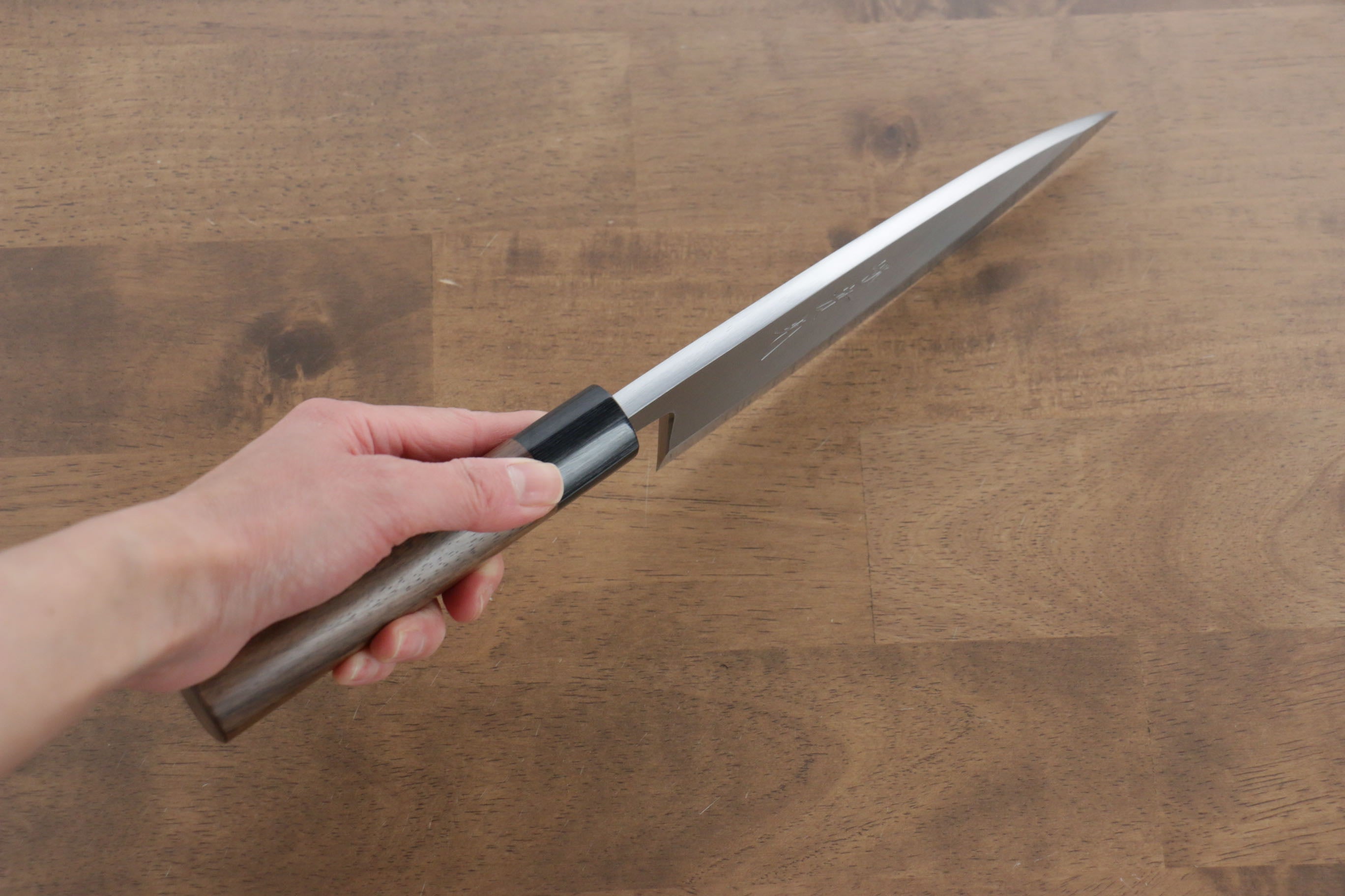 Jikko White Steel No.2 Deba  180mm Shitan Handle - Japanny - Best Japanese Knife